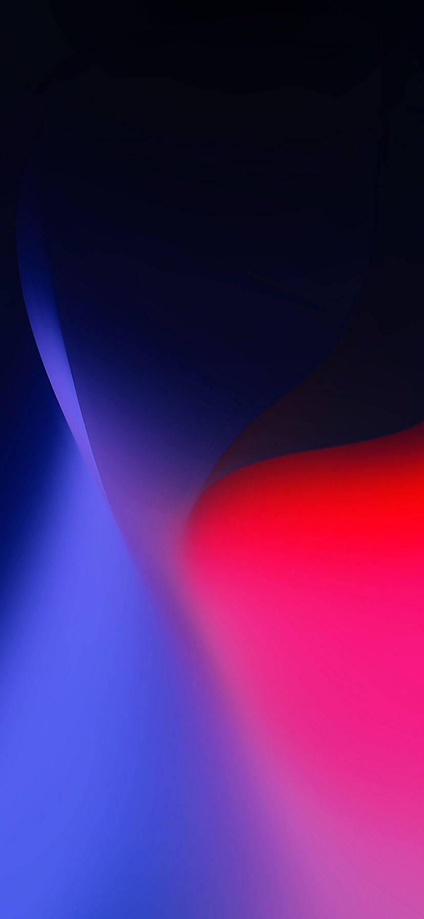 iPhone XR yenye Mwendo wa Kamba katika Bluu na Nyekundu Picha ya Ukuta