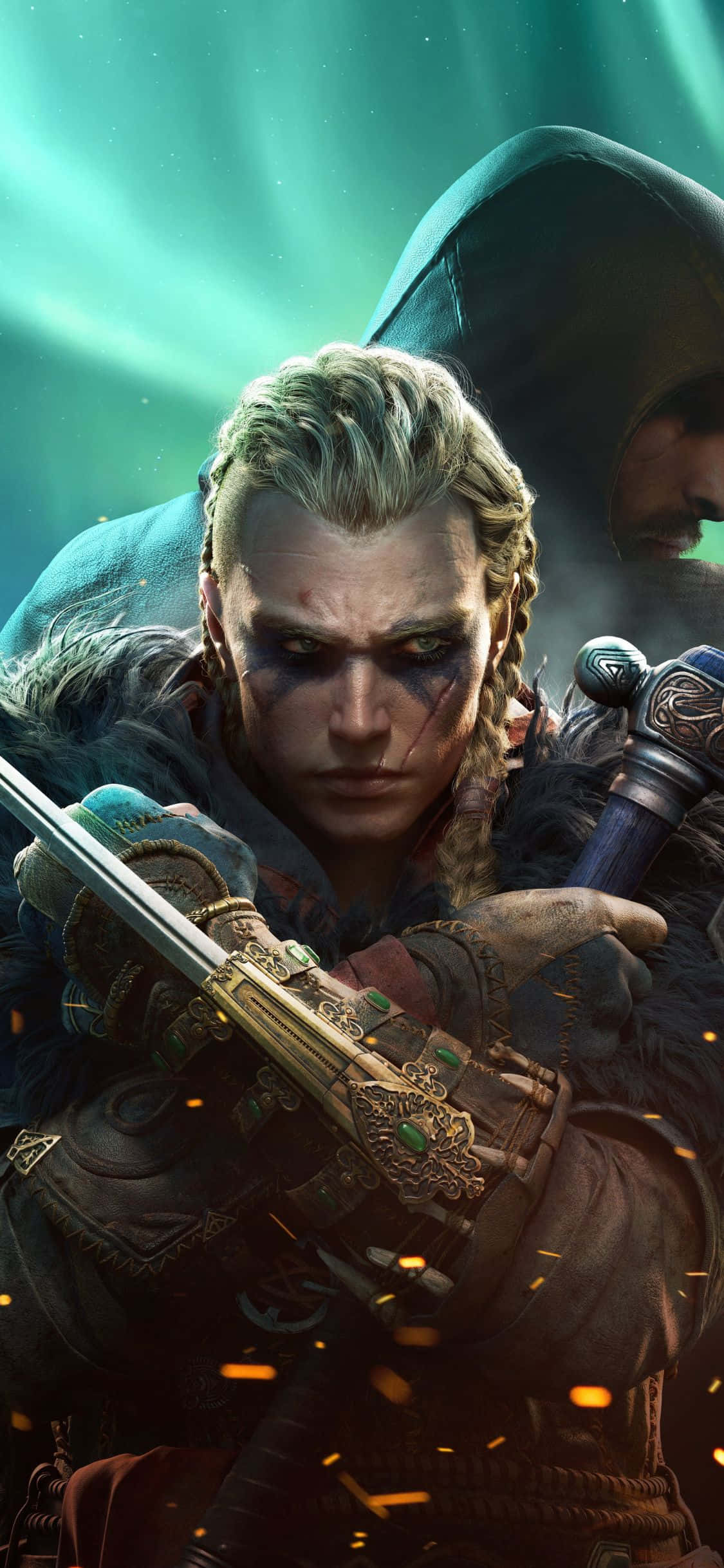 iPhone Xs Assassin's Creed Valhalla Eivor Mwanamke Kama Msaidizi Picha ya Ukuta