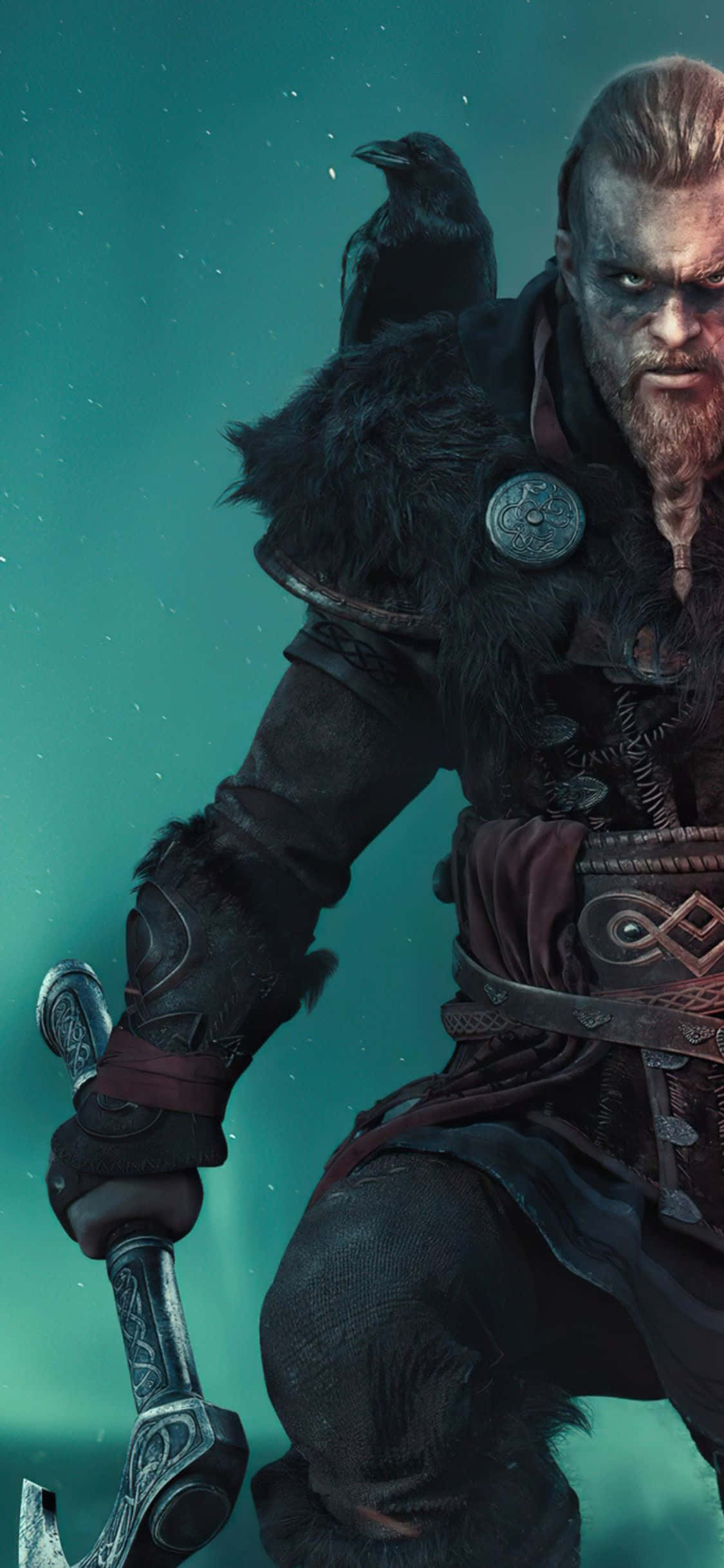 iPhone Xs Assassin's Creed Valhalla Eivor na Kijogoo Picha ya Ukuta