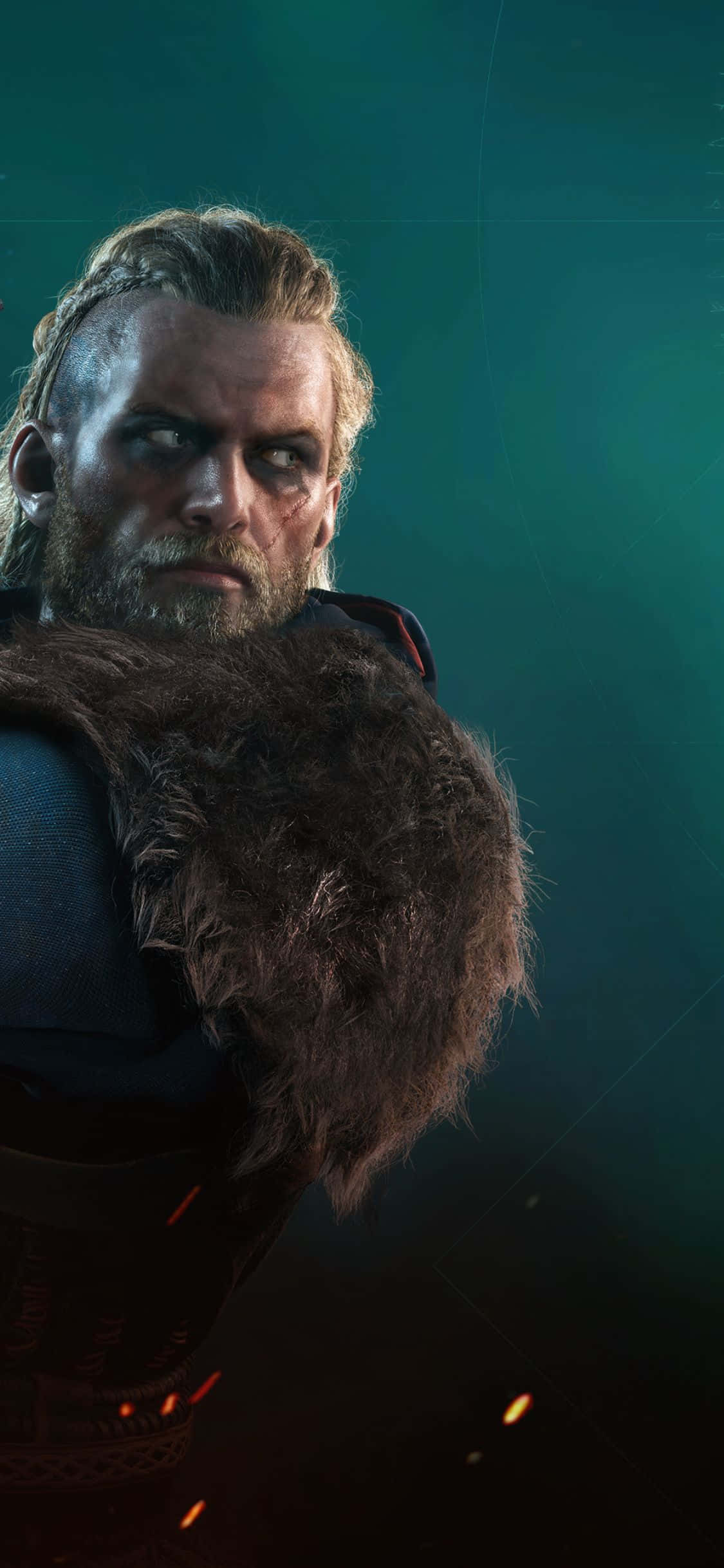 iPhone Xs Assassin's Creed Valhalla Wajibu wa Eivor Mandhari Picha ya Ukuta