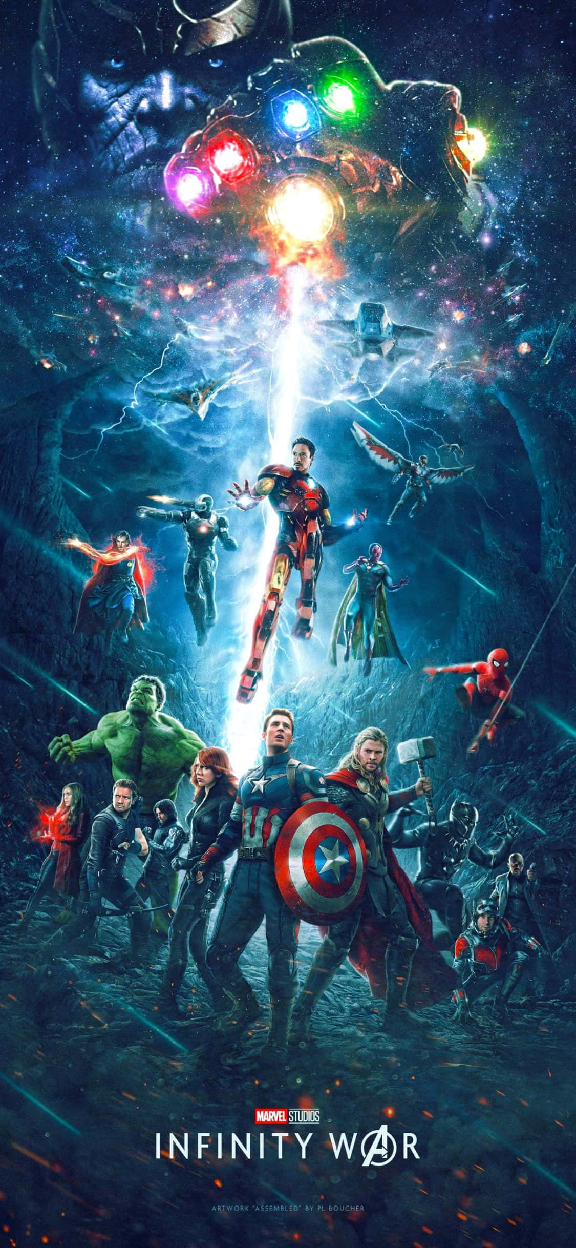 Mandhari ya iPhone XS Avengers Infinity War Picha ya Ukuta