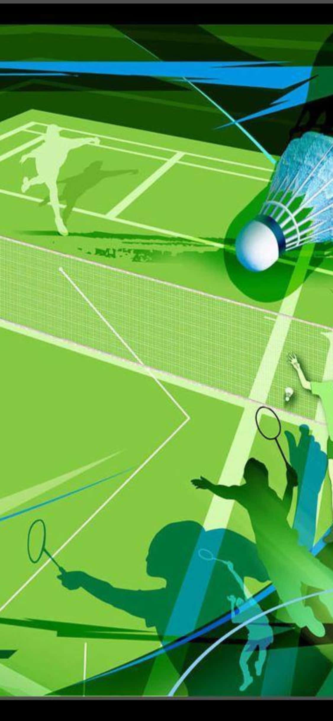 iPhone Xs Mandhari ya Badminton Picha ya Ukuta