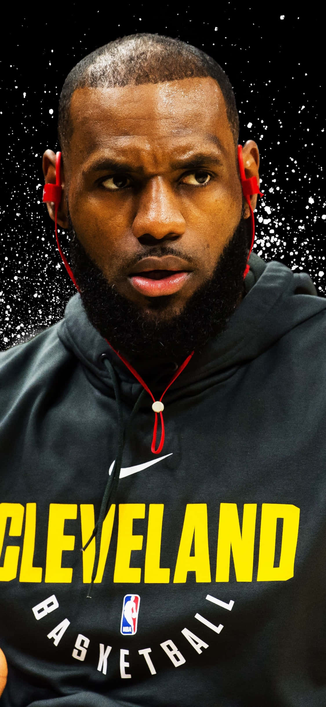 iPhone Xs Basketball LeBron James Background Picha ya Ukuta