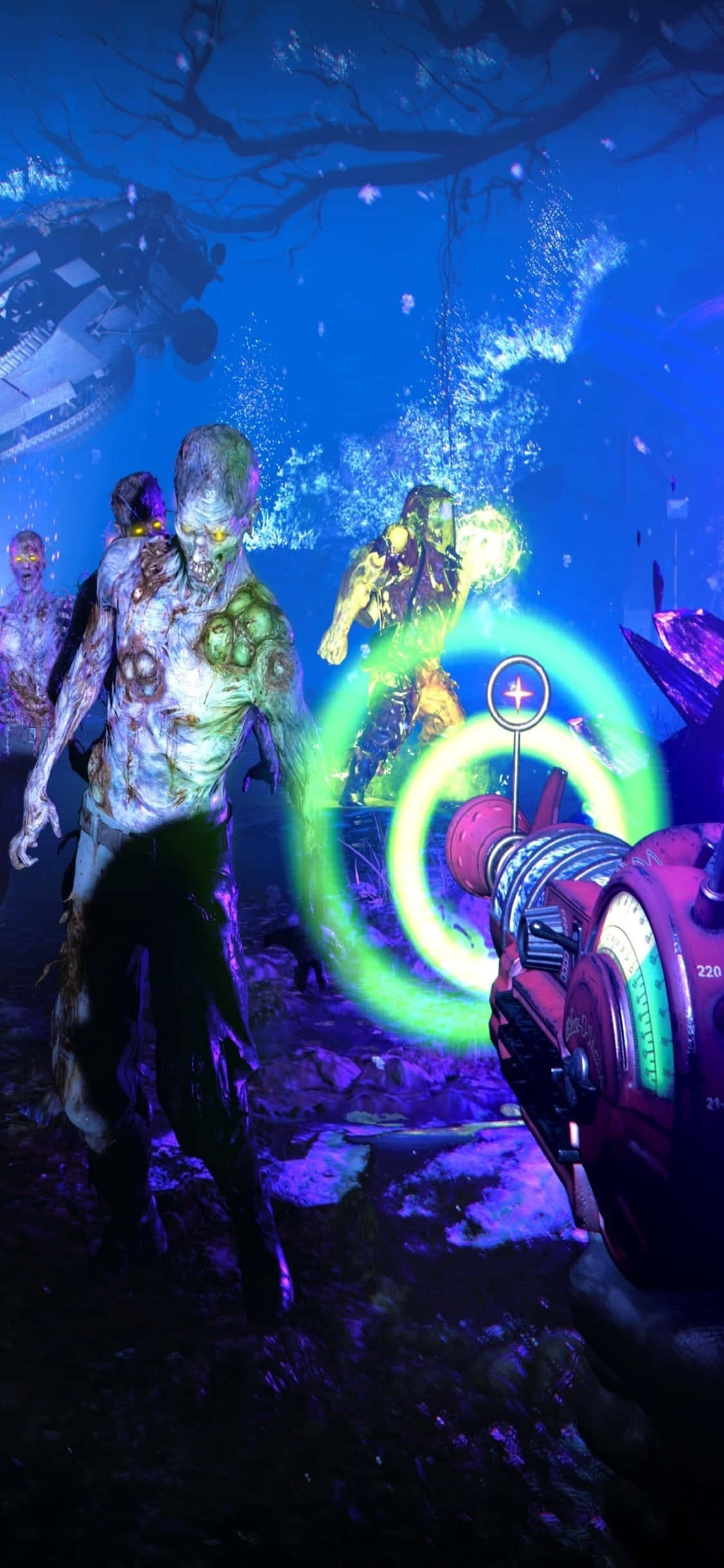 iPhone Xs Call Of Duty Black Ops Cold War Zombies Background Picha ya Ukuta