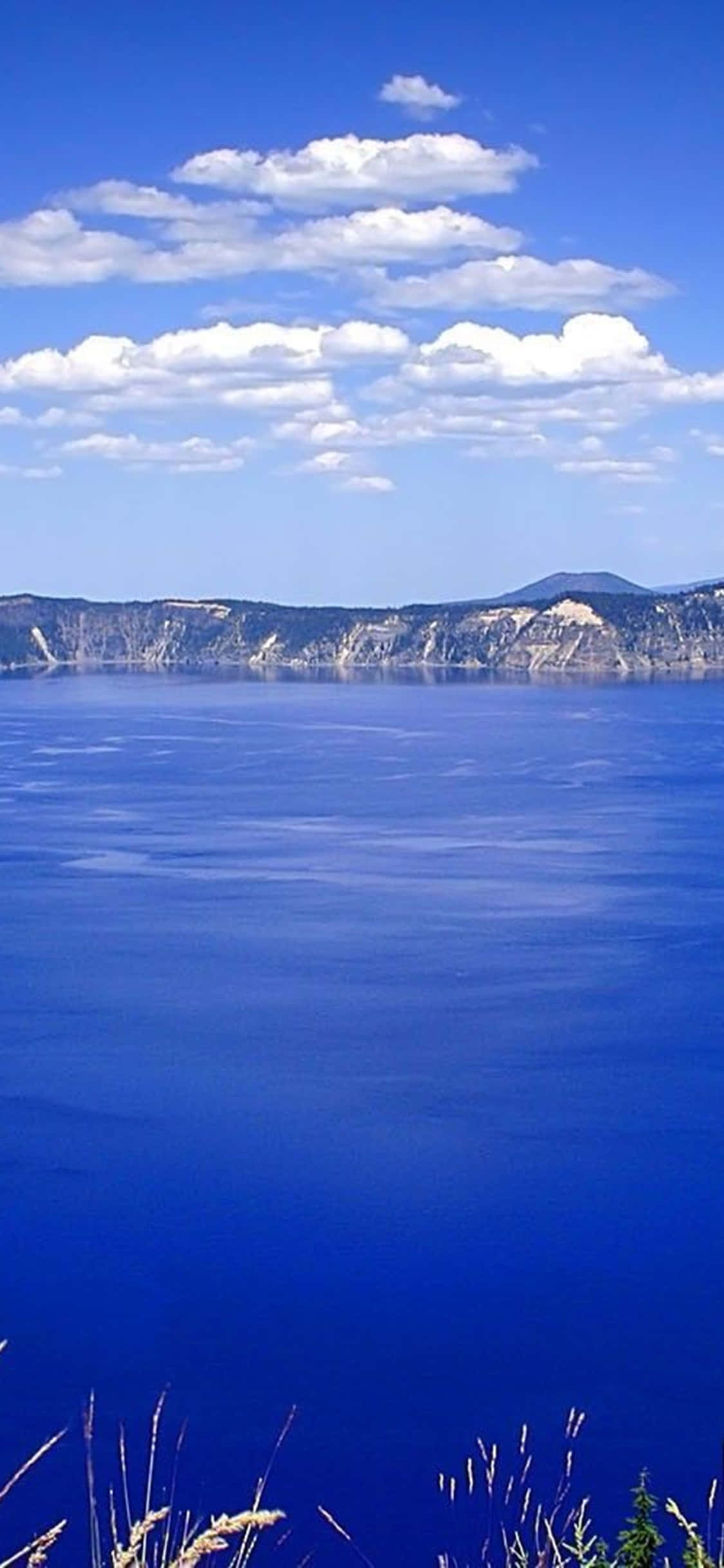 iPhone Xs Desktop Pc Blue Ocean Background Picha ya Ukuta
