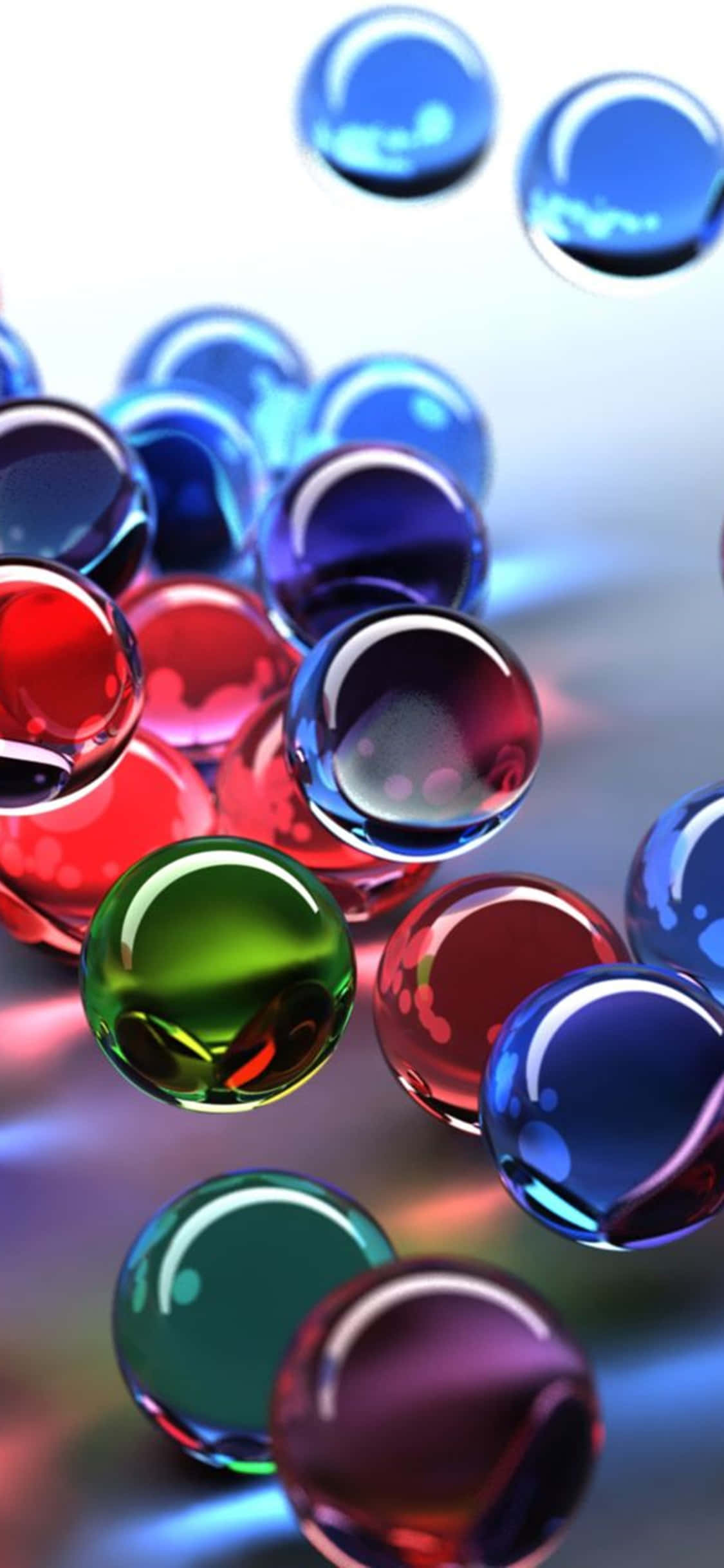 iPhone Xs Desktop Pc Colorful Bubbles Background Picha ya Ukuta