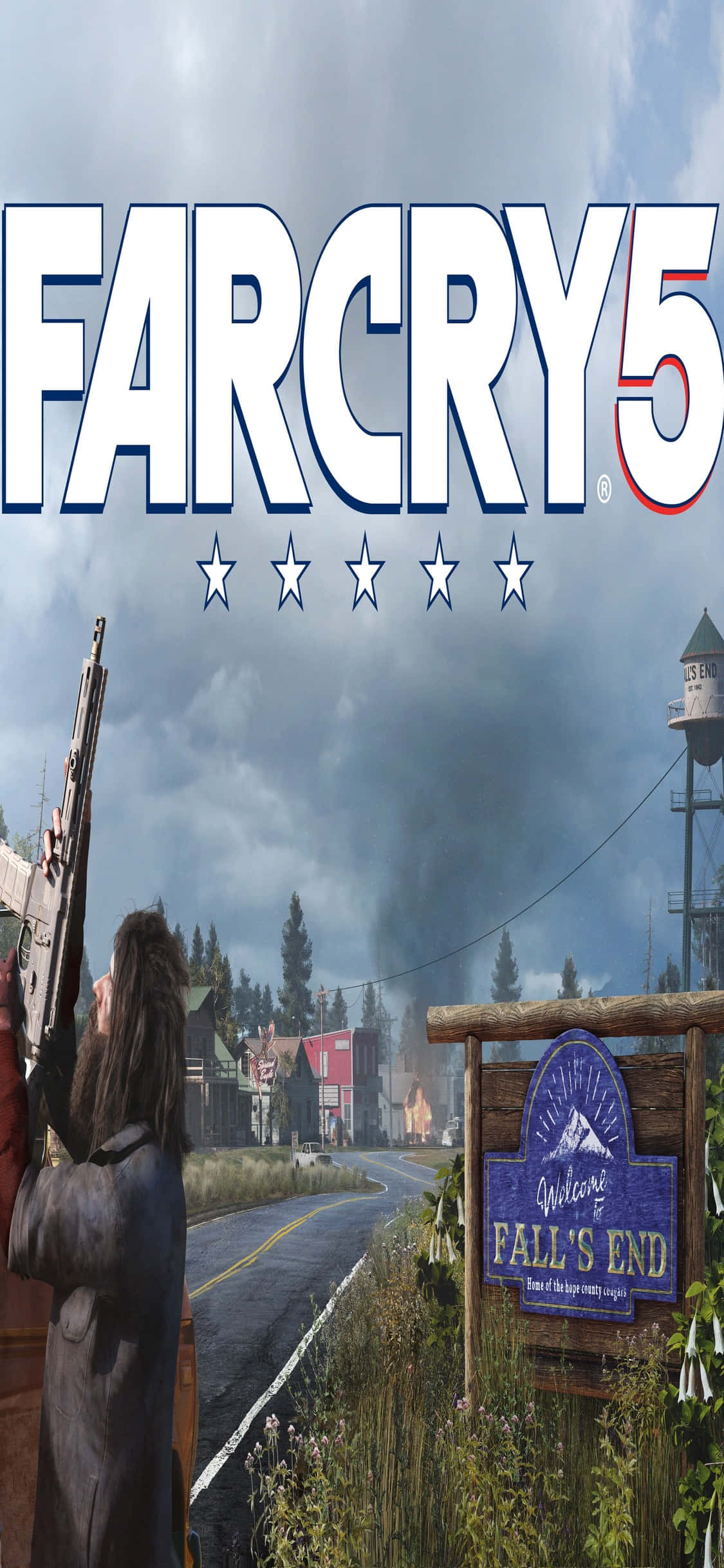 iPhone XS Far Cry 5 - Kufungua upeo mpya na mchezo wa kufyatua zaidi duniani Picha ya Ukuta