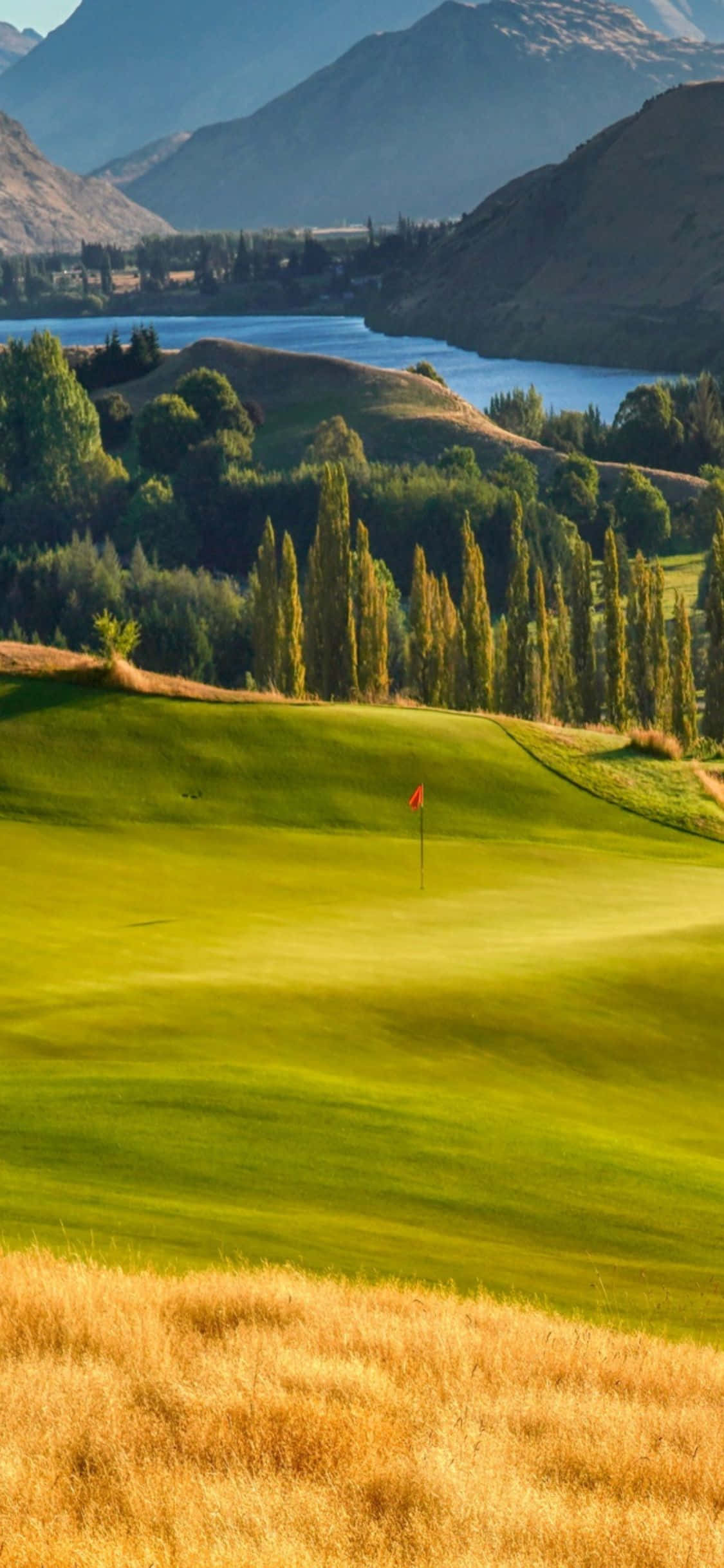 iPhone Xs Mandhari ya Golf The Hills Golf Club Picha ya Ukuta