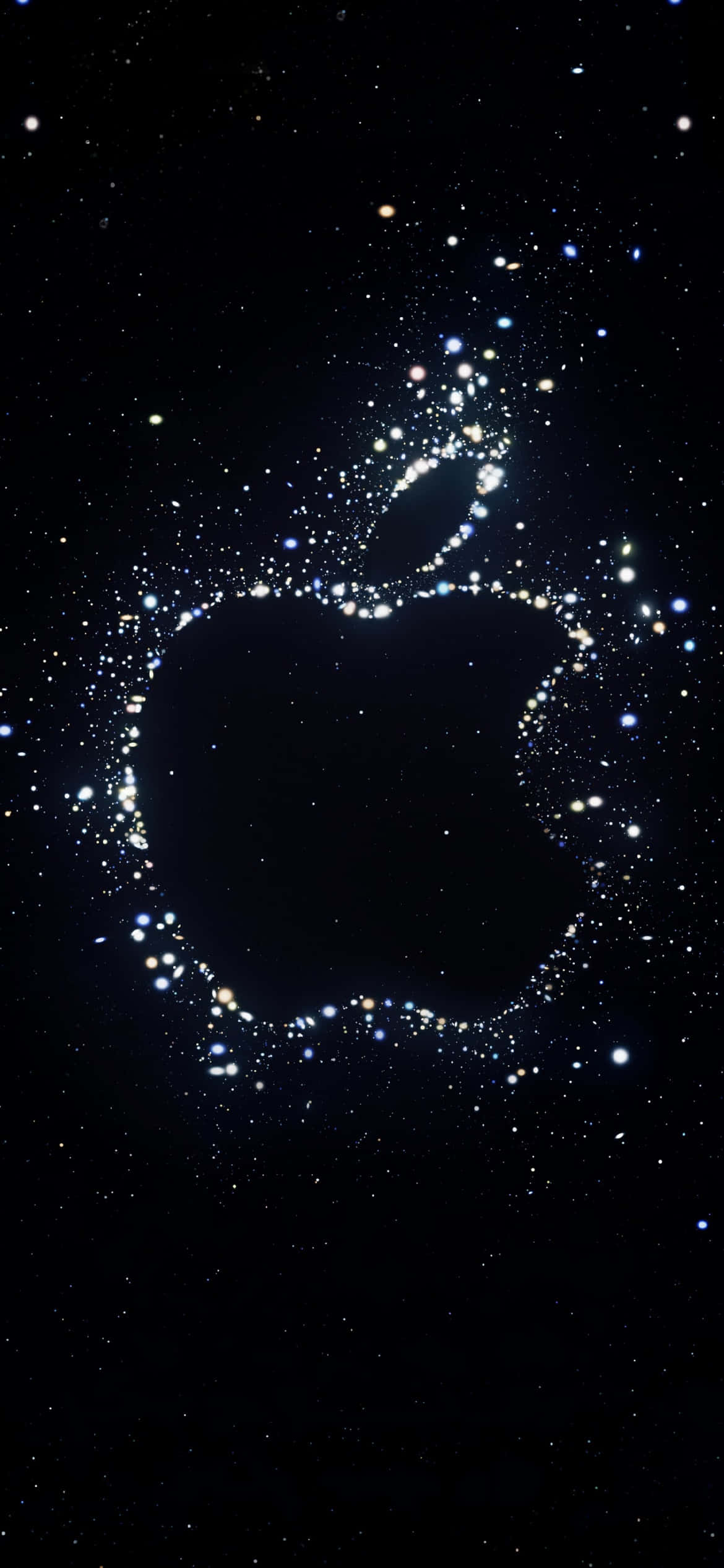 iPhone Xs Max Apple Mandhari ya Chembe za Mwanga Picha ya Ukuta