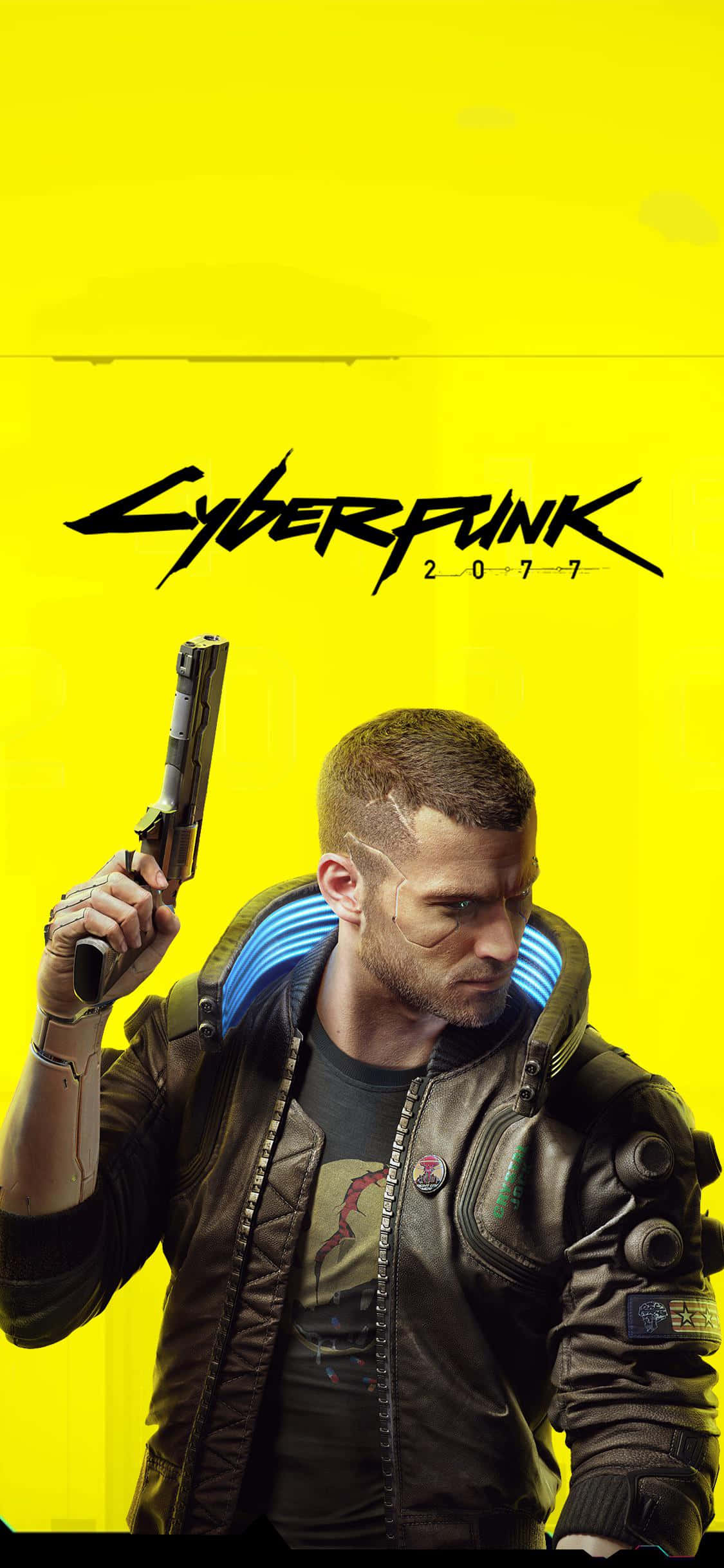 iPhone XS Max Cyberpunk 2077 Protagonist Vincent Background Picha ya Ukuta