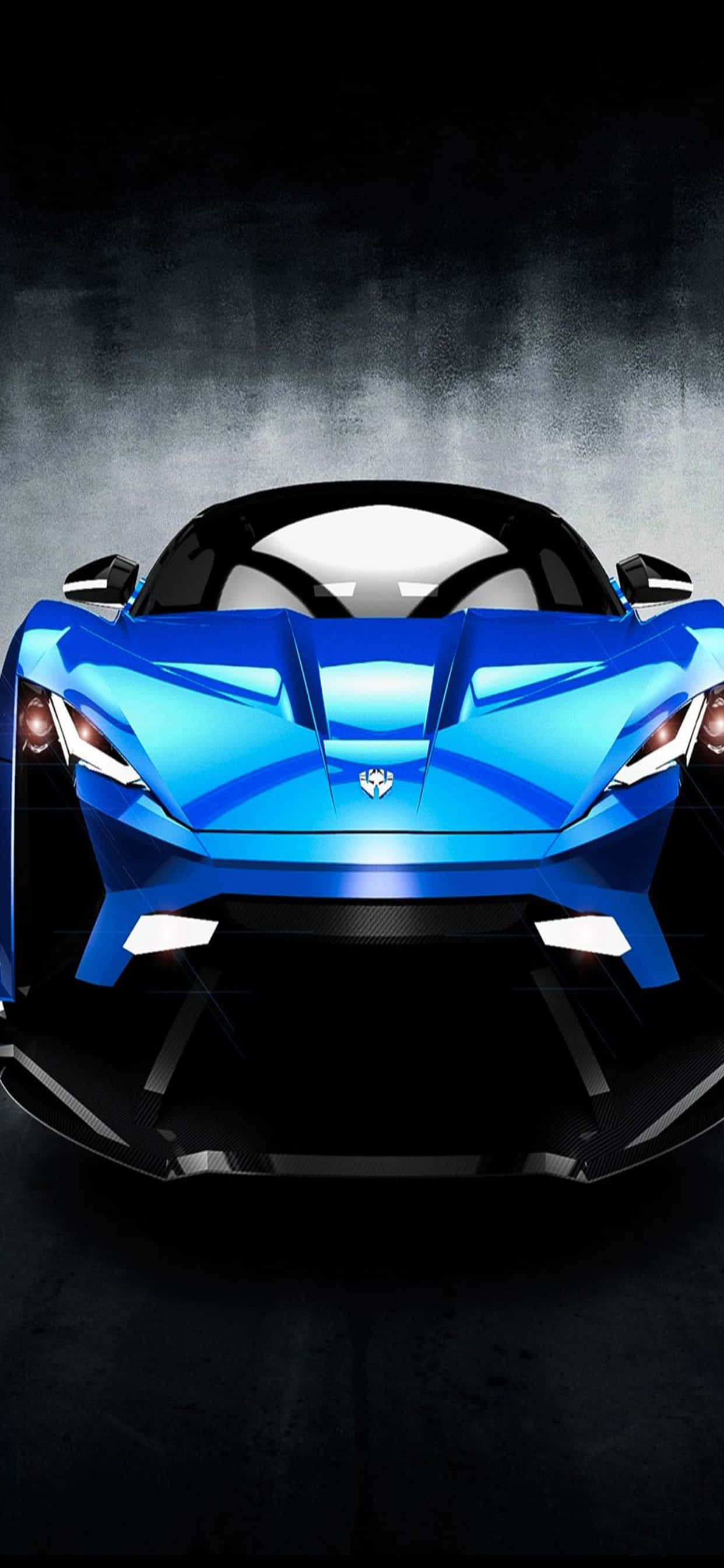 iPhone Xs Max Ferrari Mandhari W Motors Lykan HyperSport Bluu Picha ya Ukuta