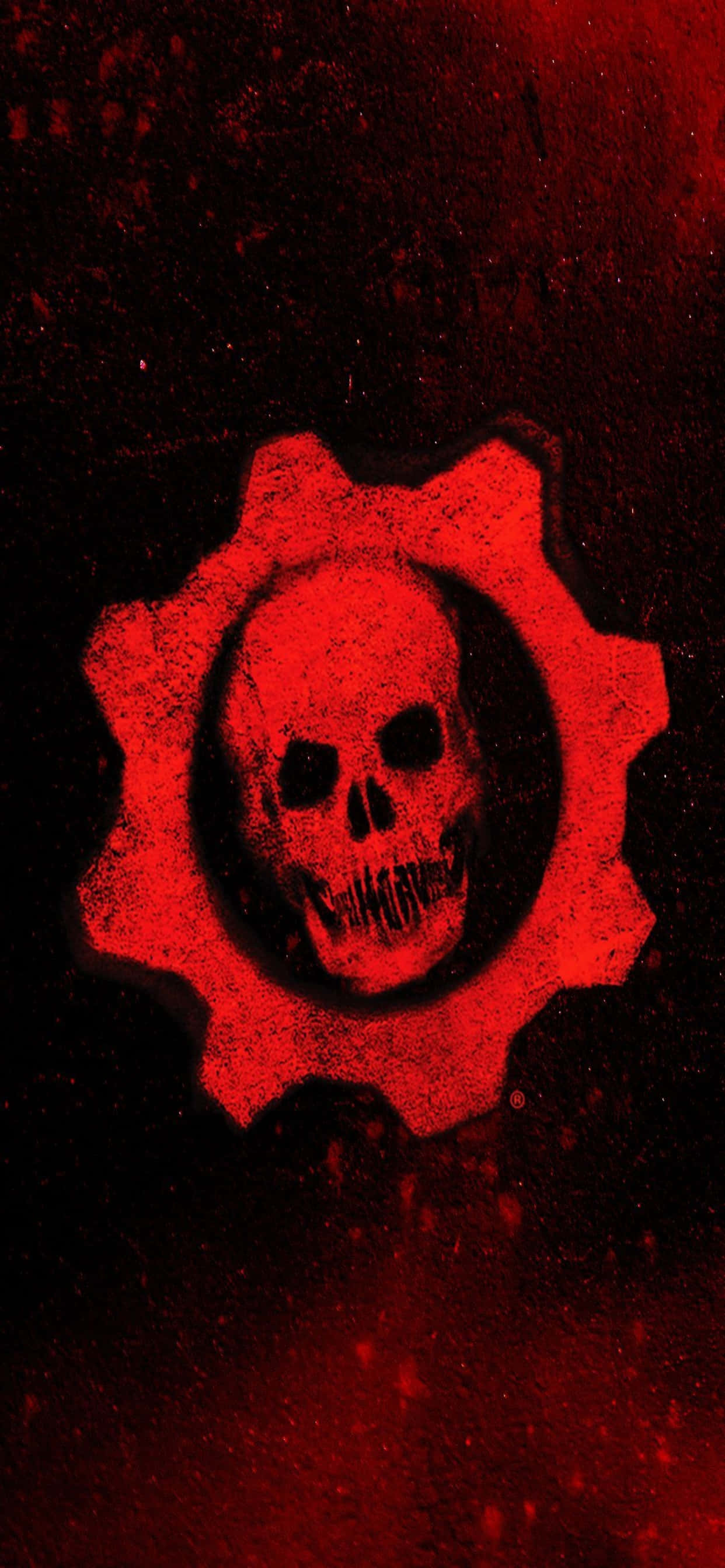 iPhone XS Max Gears Of War 5 Red Aesthetic Background Picha ya Ukuta
