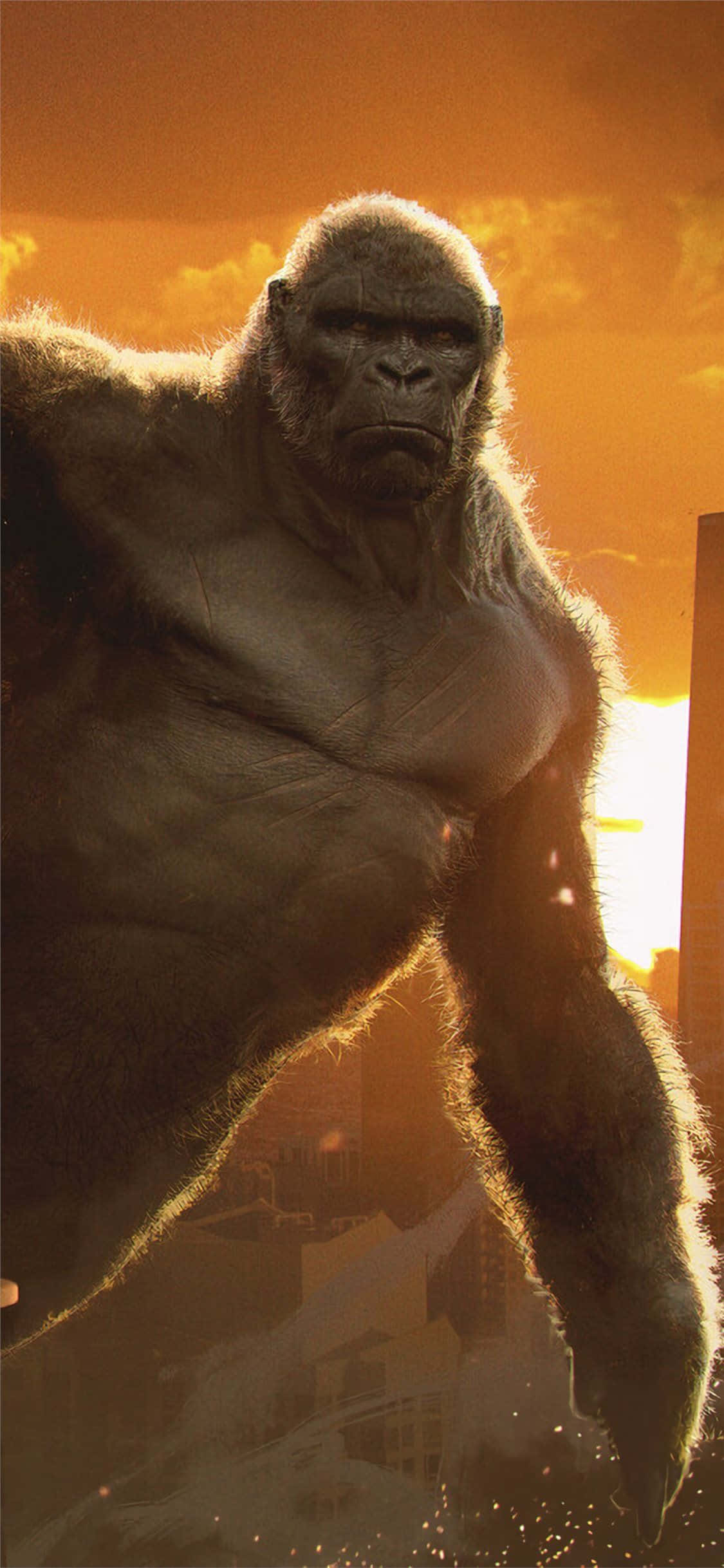 iPhone Xs Max Gorilla Background Movie King Kong Picha ya Ukuta