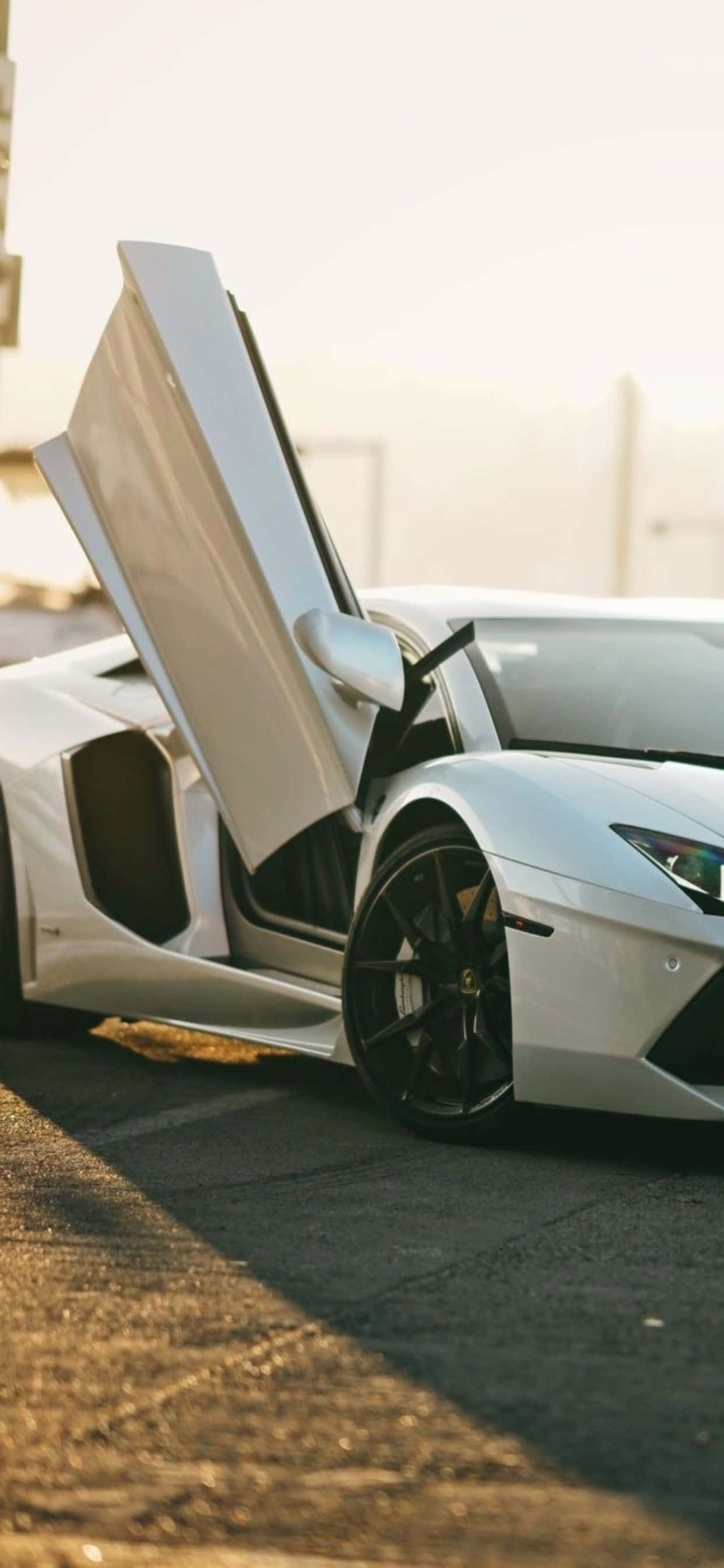 iPhone XS Max Mandhari ya Lamborghini Aventador Roadster Picha ya Ukuta