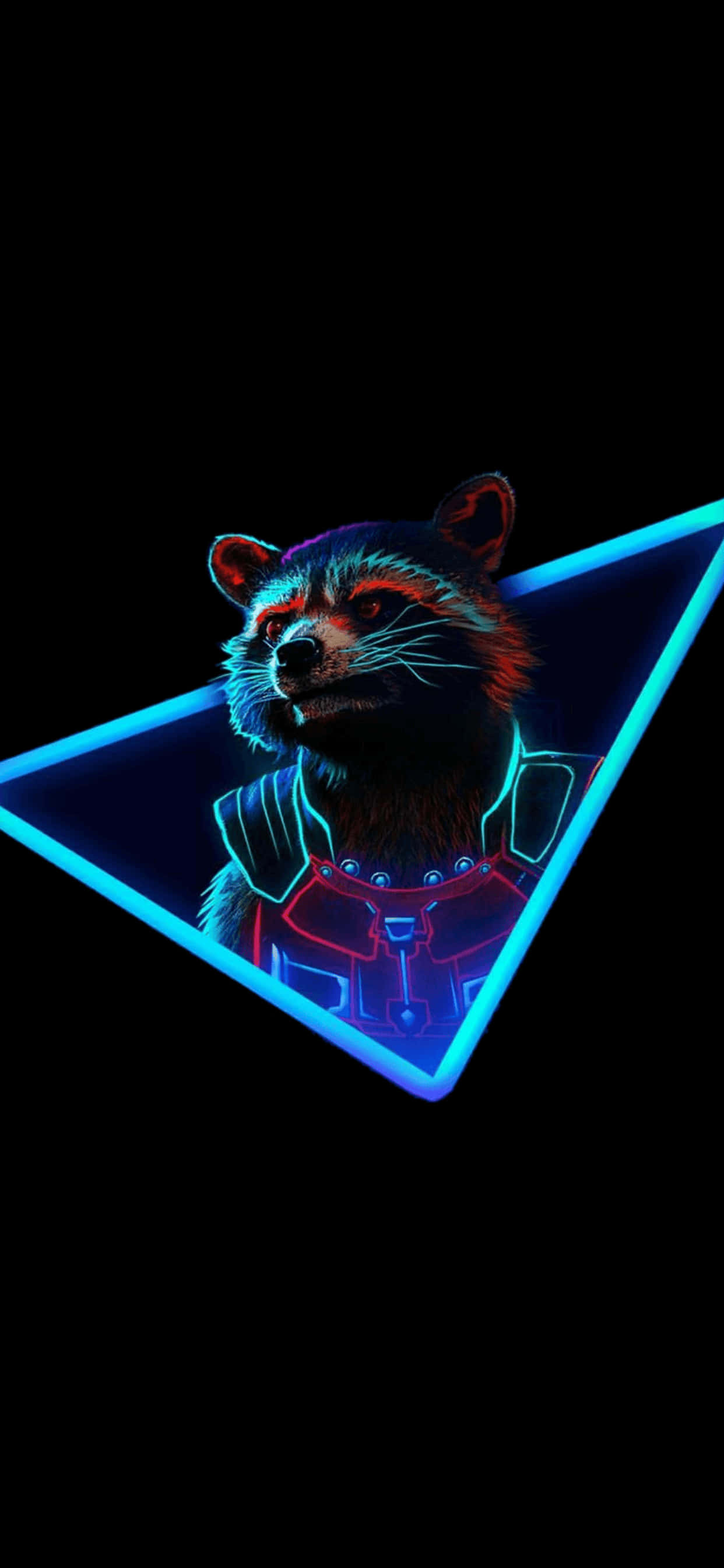 iPhone XS Max Marvel Rocket Raccoon Background Picha ya Ukuta