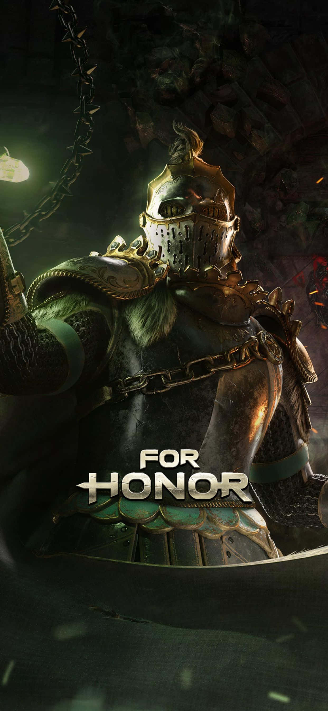 iPhone Xs Max Mpya Zaidi Inatoa Uzoefu wa Mchezo wa Epic na For Honor Picha ya Ukuta
