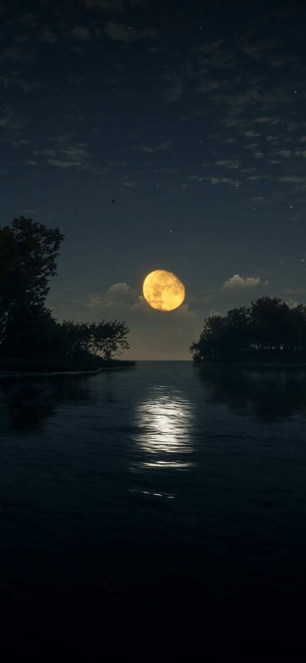 iPhone XS Max OLED Moon Picha ya Ukuta