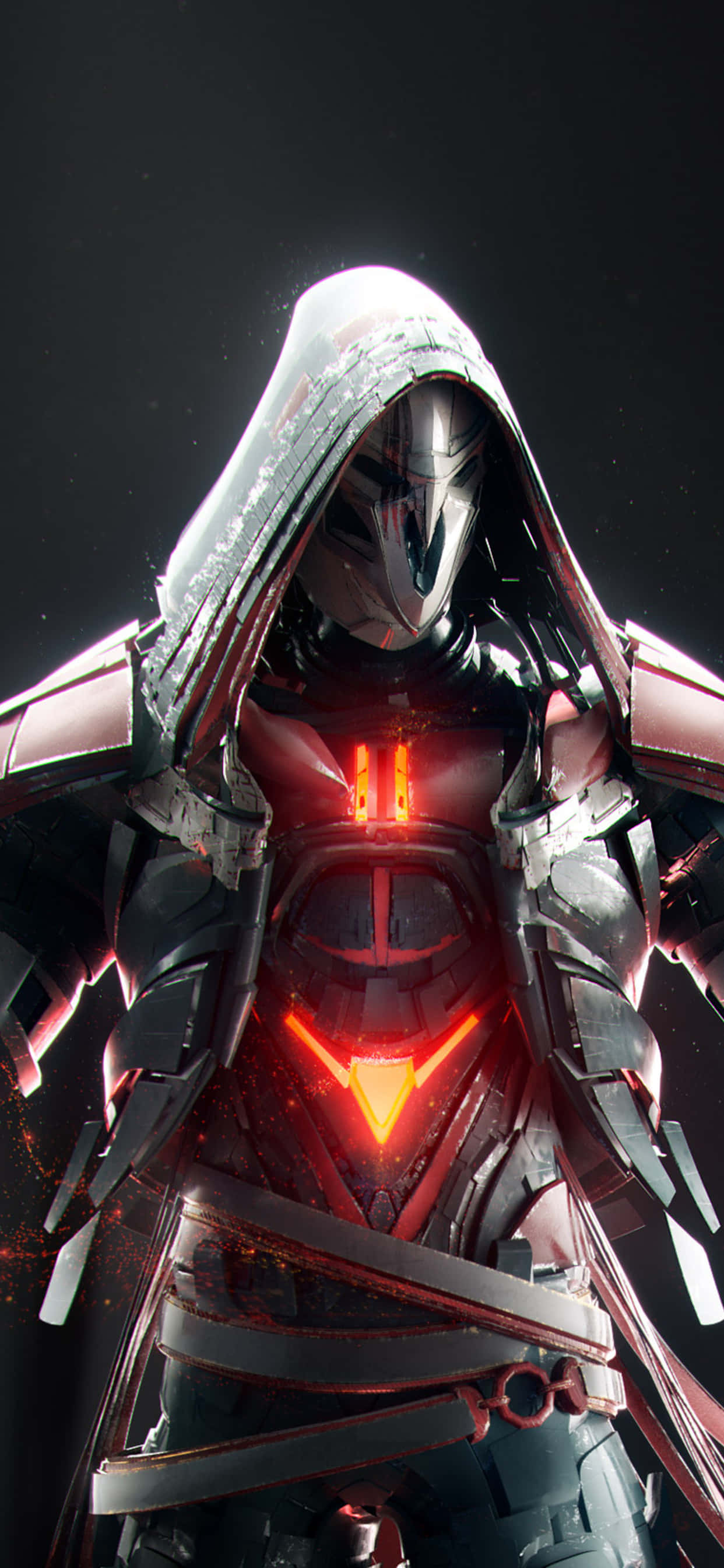 iPhone Xs Max Overwatch Reaper Hoodie Safi Picha ya Ukuta