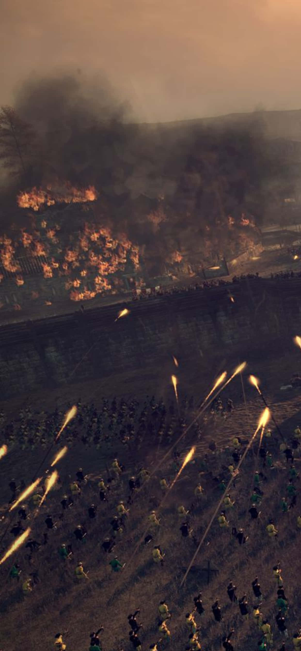 Picha ya iPhone XS Max Total War Attila Warzone Picha ya Ukuta