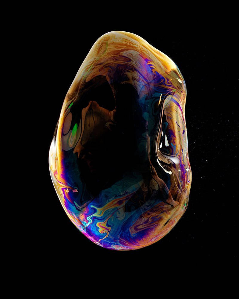 iPhone Xs Mduara Uliharibika Picha ya Ukuta