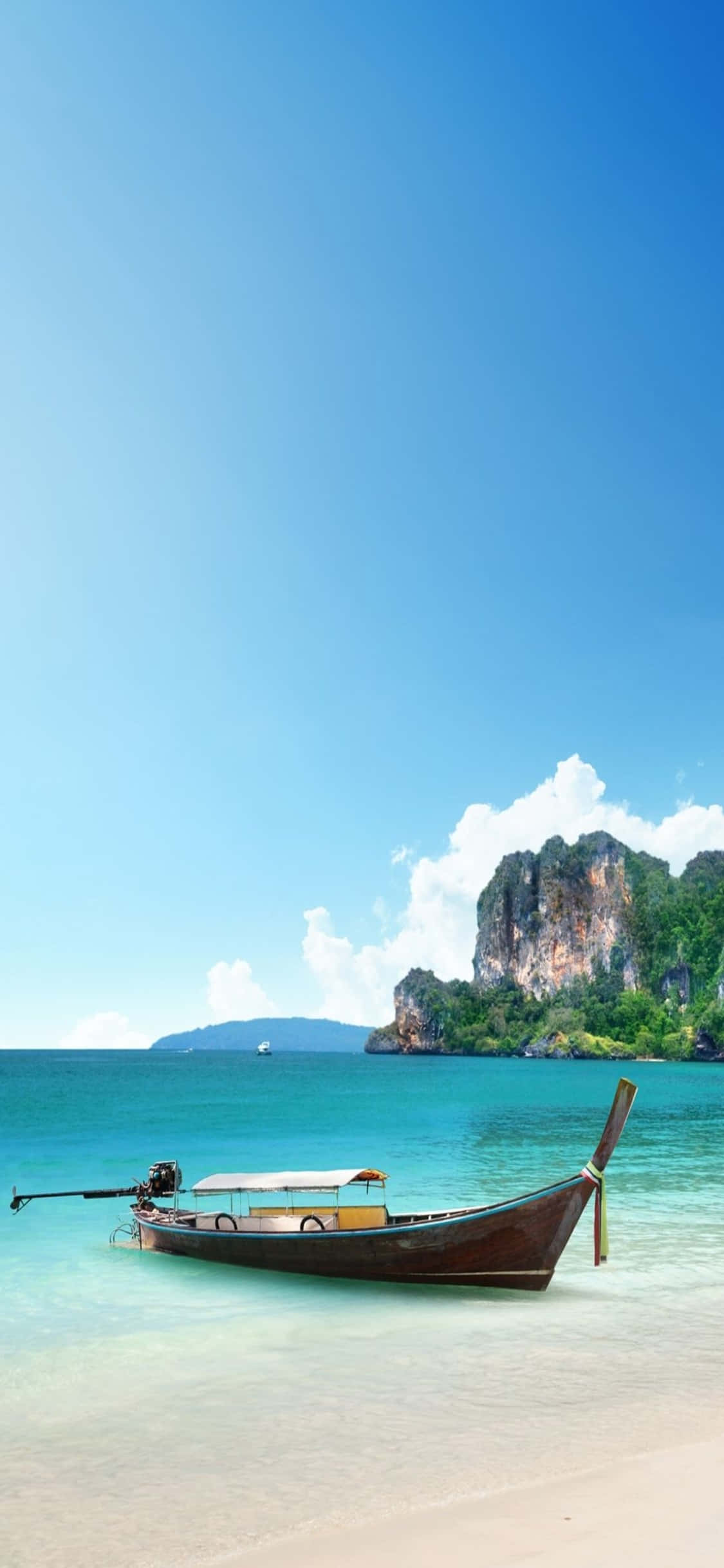iPhone XS Nyuma ya Pwani ya Krabi Picha ya Ukuta