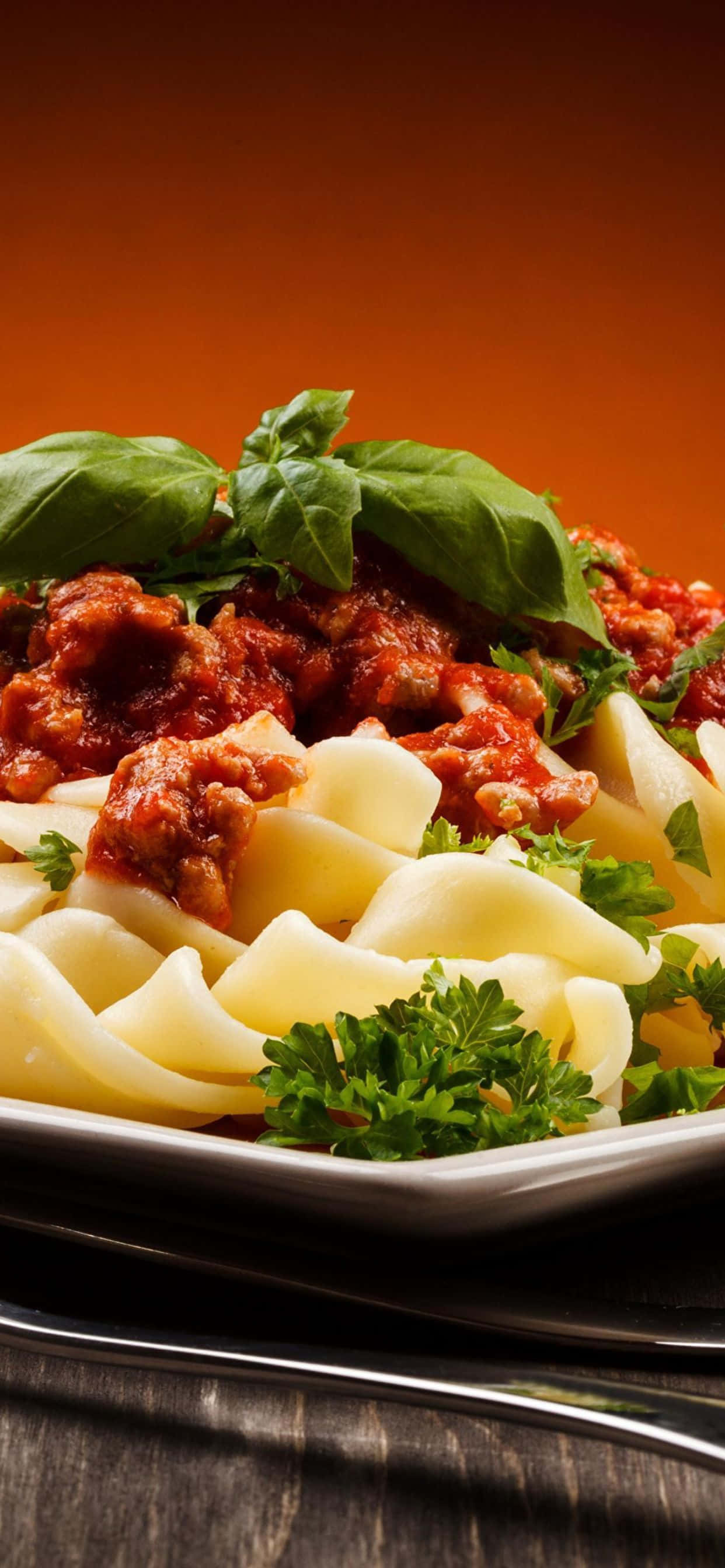 iPhone Xs Pasta Background Picha ya Ukuta