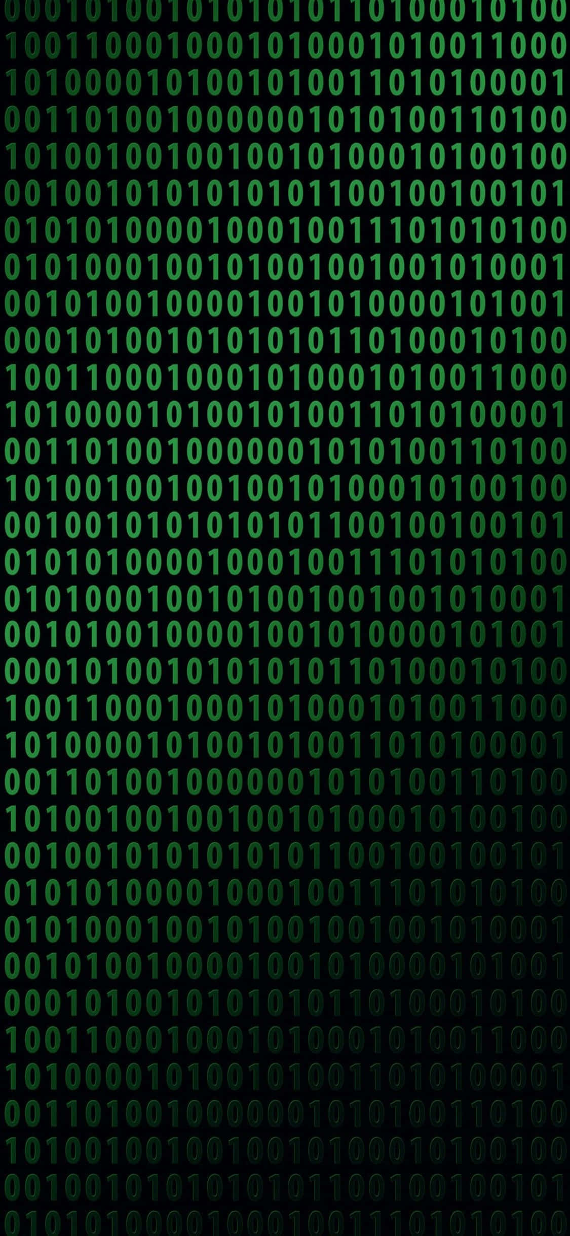 iPhone Xs Programming Background Binary Code Picha ya Ukuta