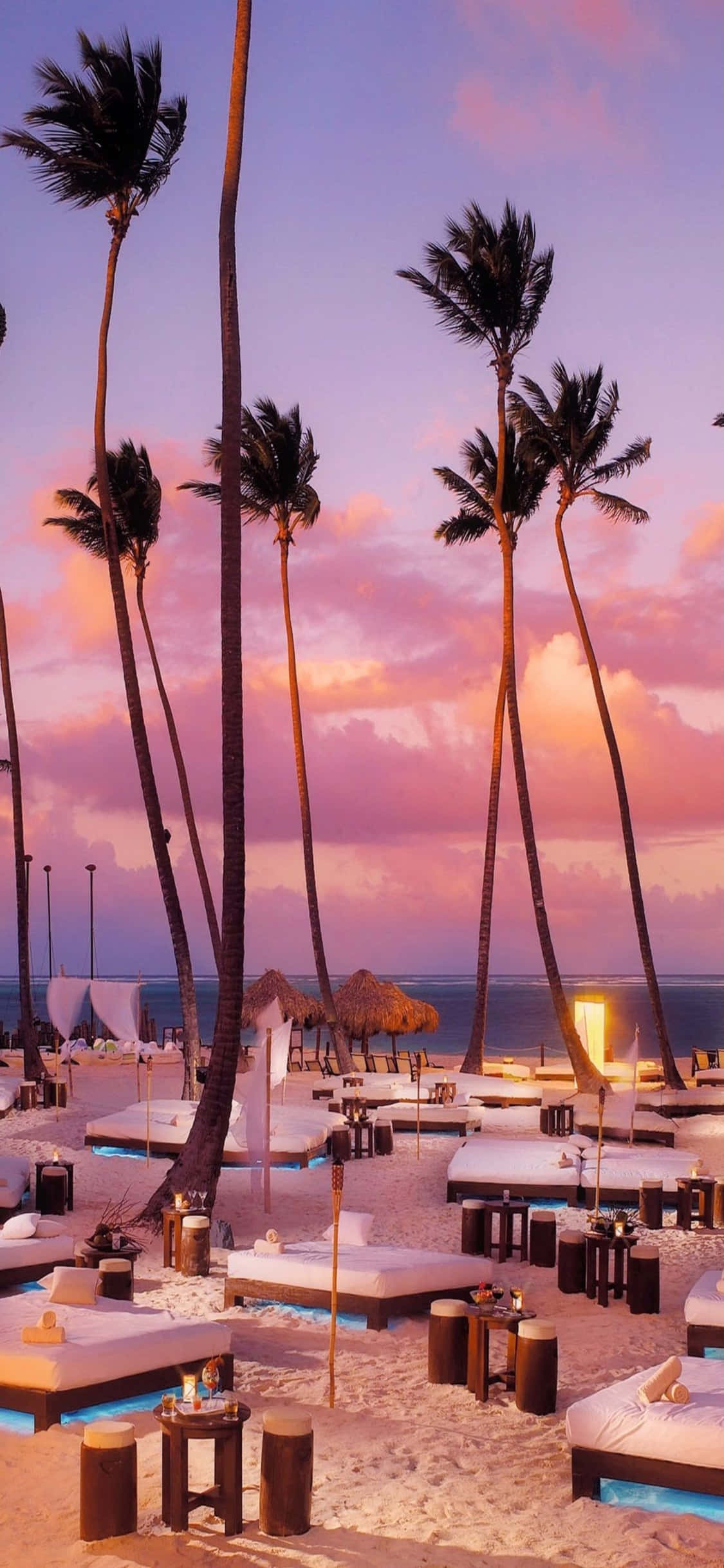 iPhone XS Punta Cana Beach Background Picha ya Ukuta