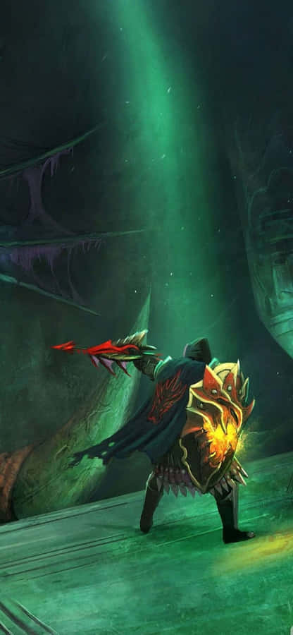 iPhone Xs Runescape Background Shujaa Katika Guba Picha ya Ukuta