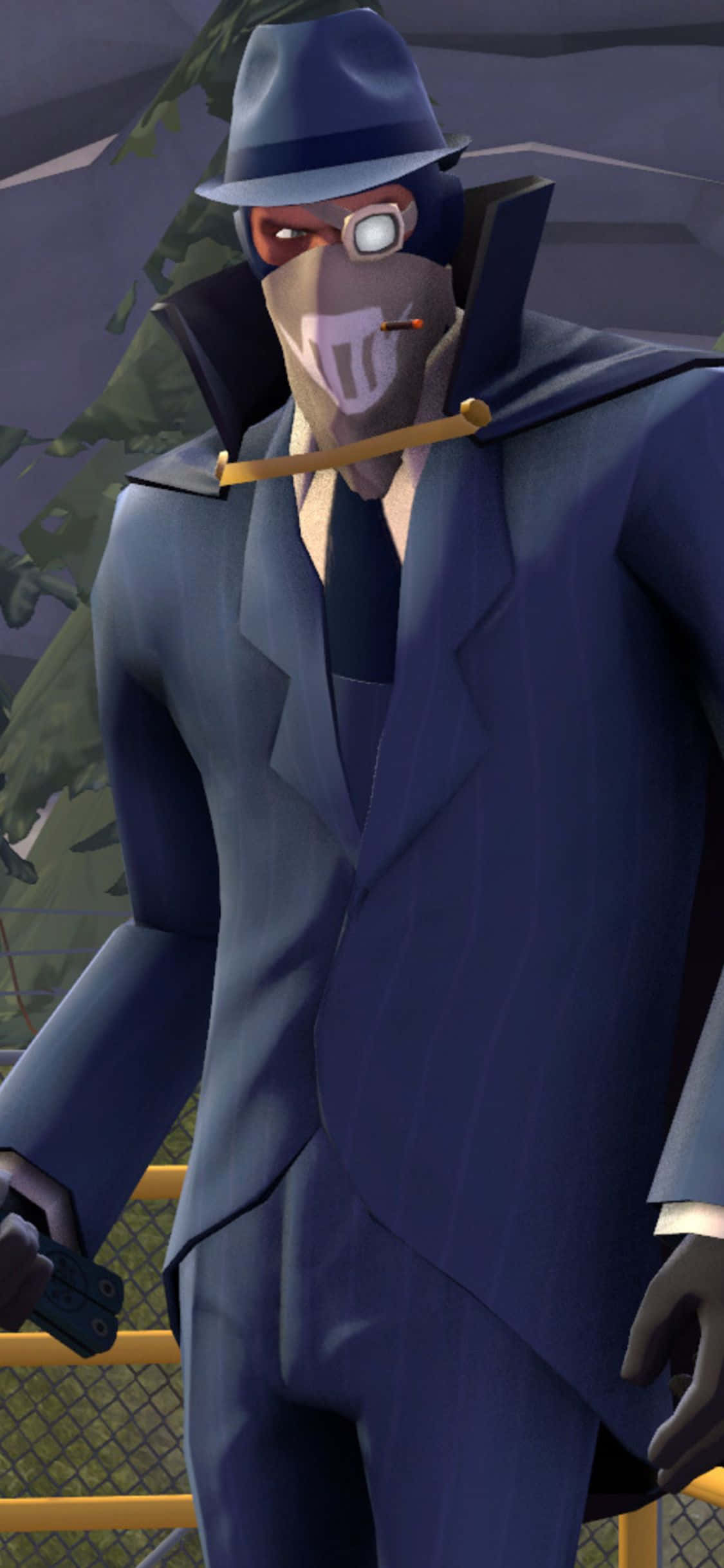 iPhone XS Team Fortress 2 Game Character Spy Background Picha ya Ukuta