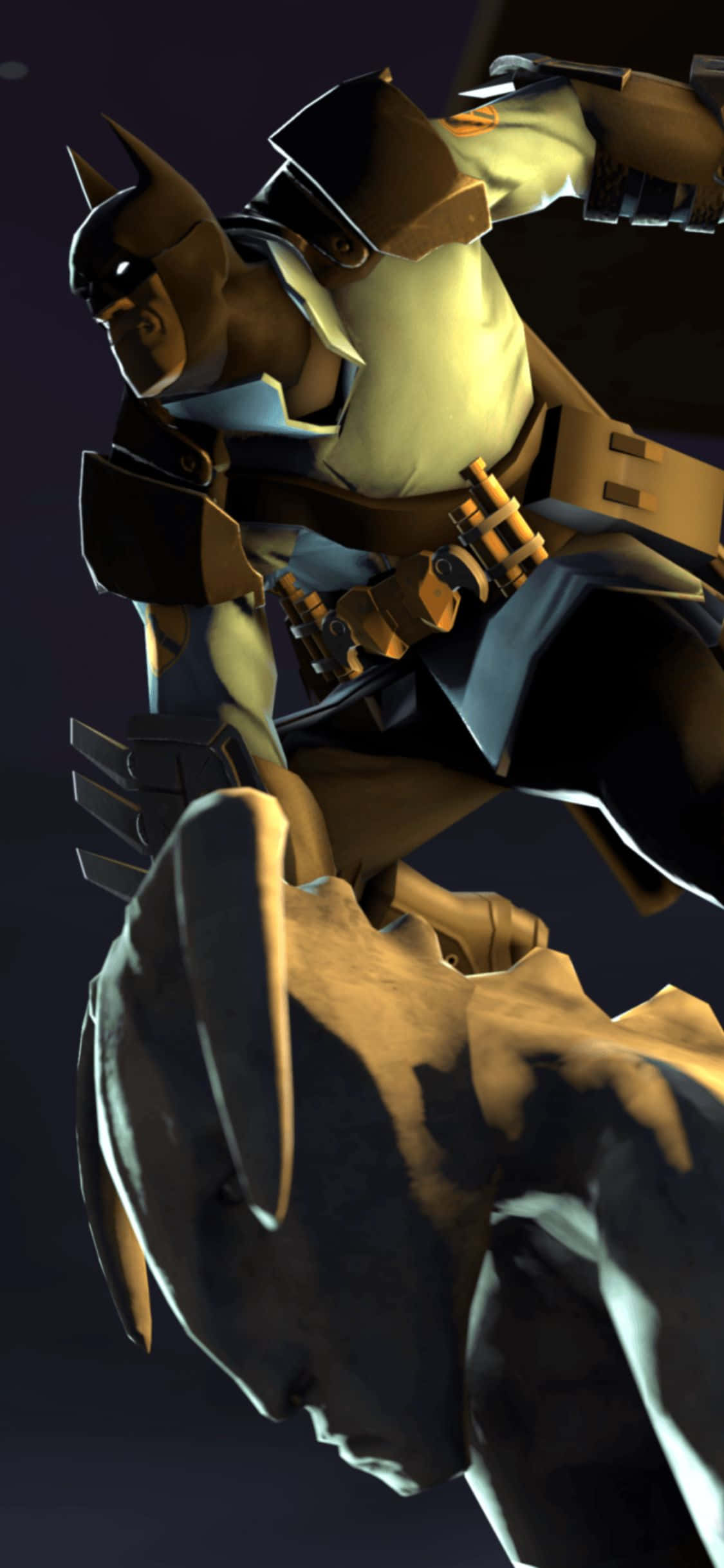 iPhone XS Team Fortress 2 Batman Arkham Cowl Background Picha ya Ukuta
