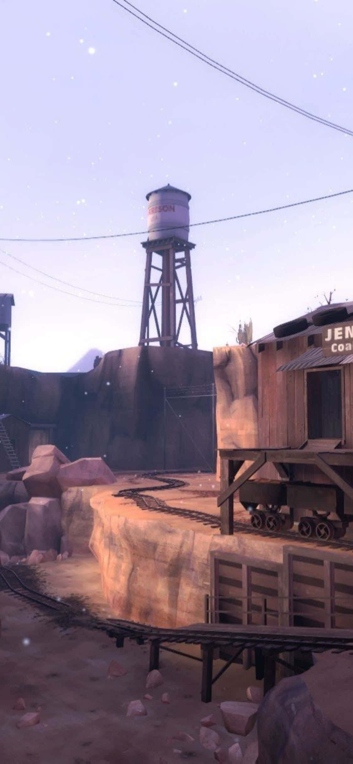 iPhone XS Team Fortress 2 Dustbowl Latar Picha ya Ukuta