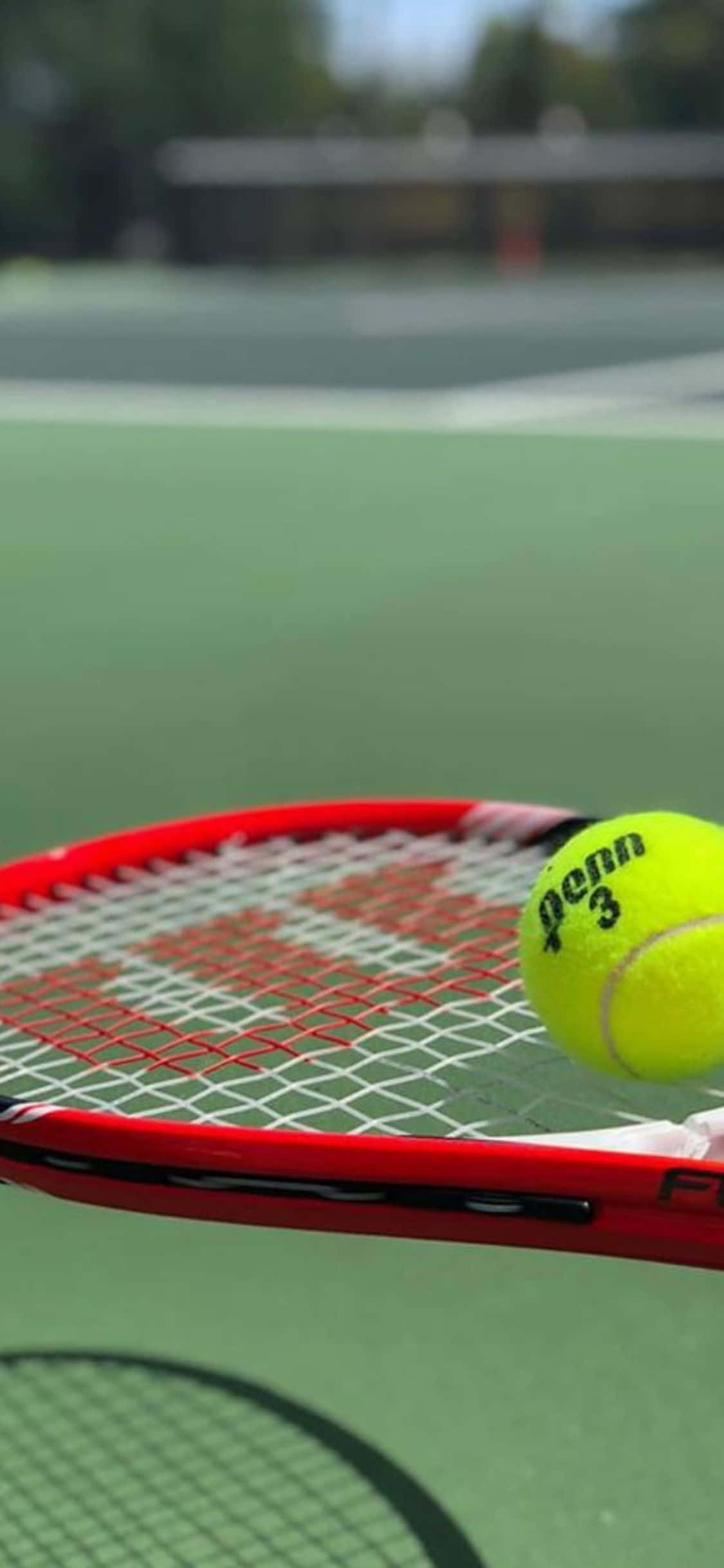 iPhone Xs Tennis Background Picha ya Ukuta