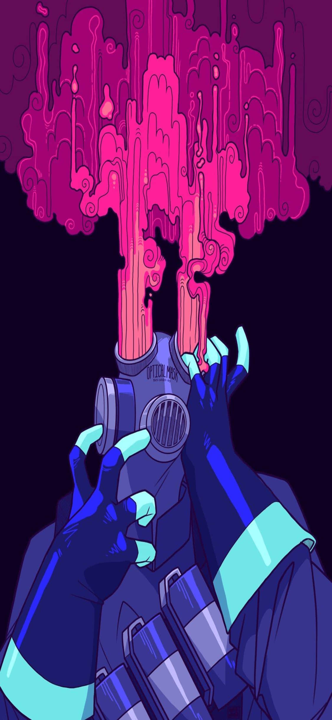 iPhone Xs Tf2 Background Fanart Drawing Pyro Mwenye Mwanga wa Macho ya Rangi ya Uvuli Picha ya Ukuta