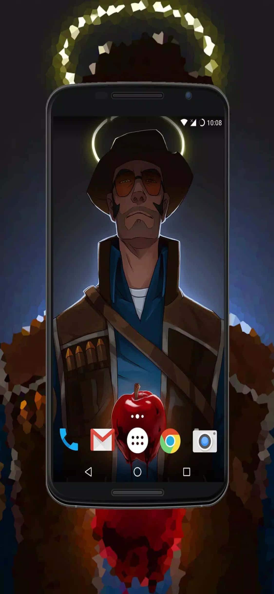 iPhone Xs Tf2 Nyuma Skrini Android Na Sniper Picha ya Ukuta