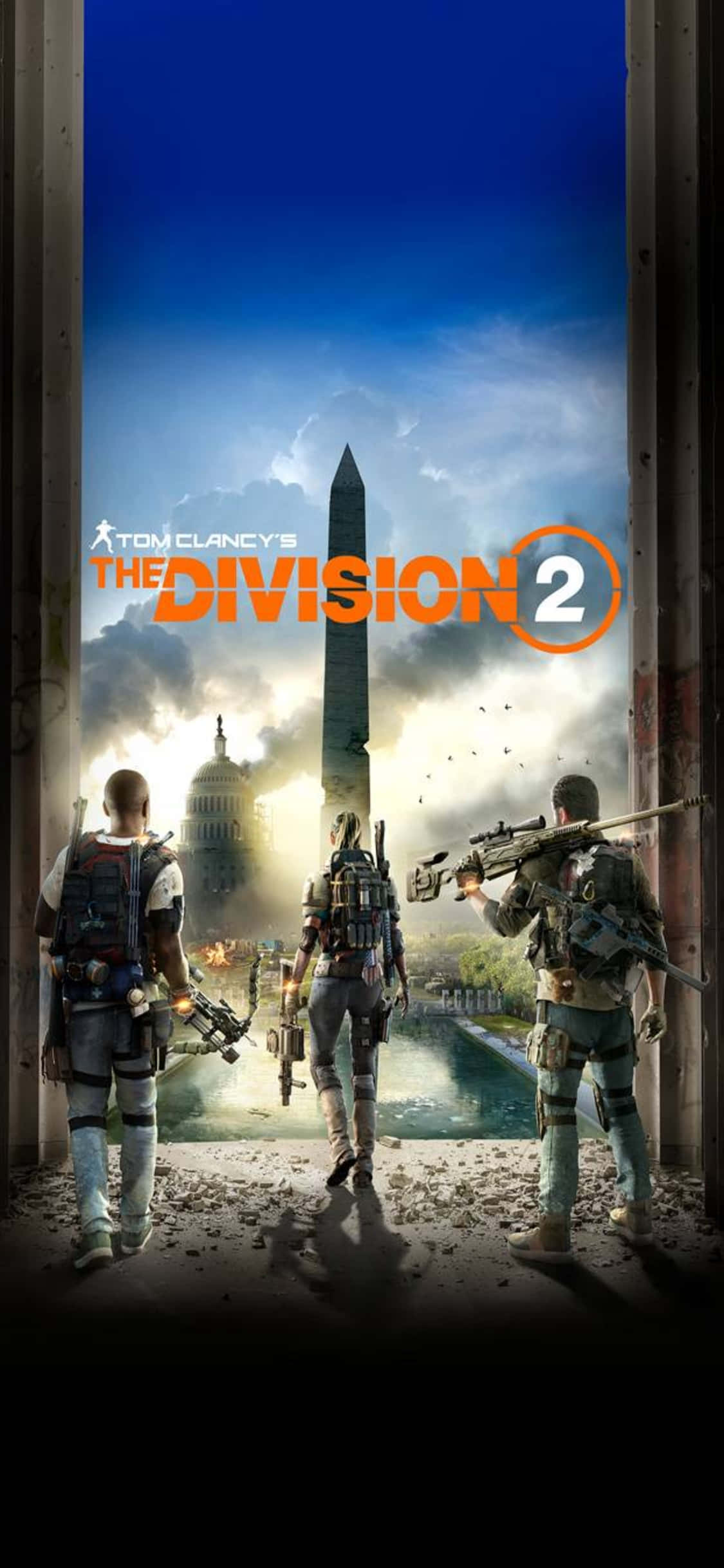 iPhone Xs The Division Mandhari ya Picha ya Mchezo katika Washington Picha ya Ukuta