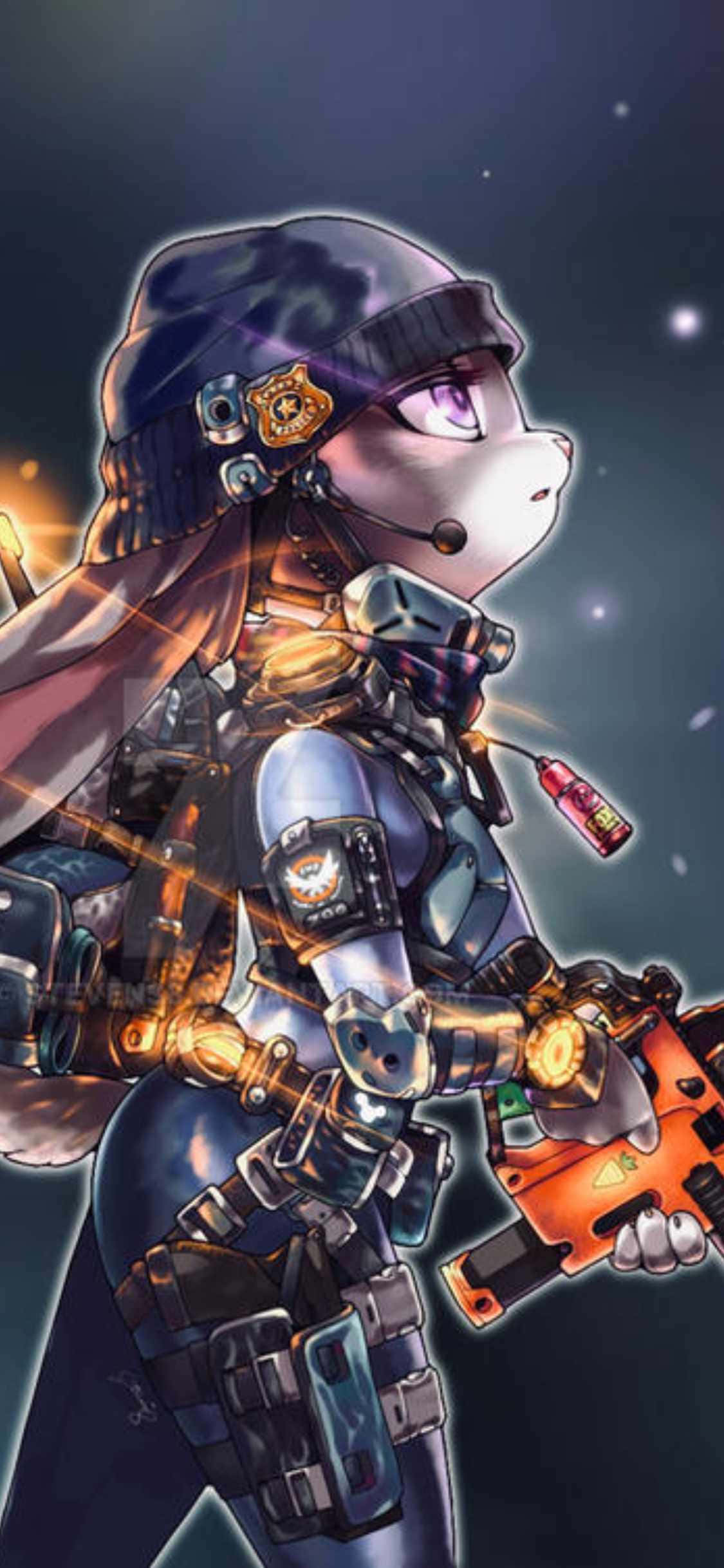 iPhone Xs The Division Background Bunnie Rabbot Picha ya Ukuta