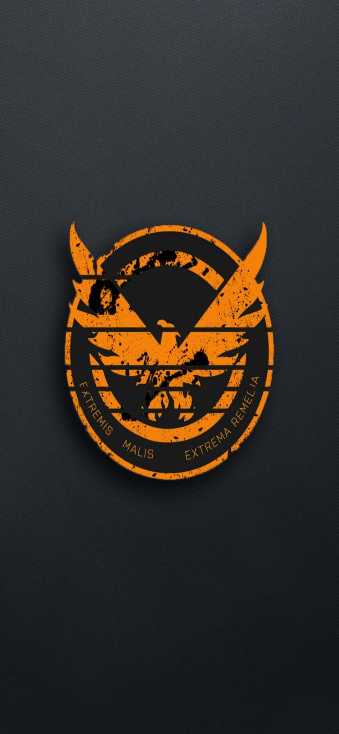iPhone Xs The Division Mandhari ya Aikoni ya Feniksi ya Rangi ya Chungwa Picha ya Ukuta
