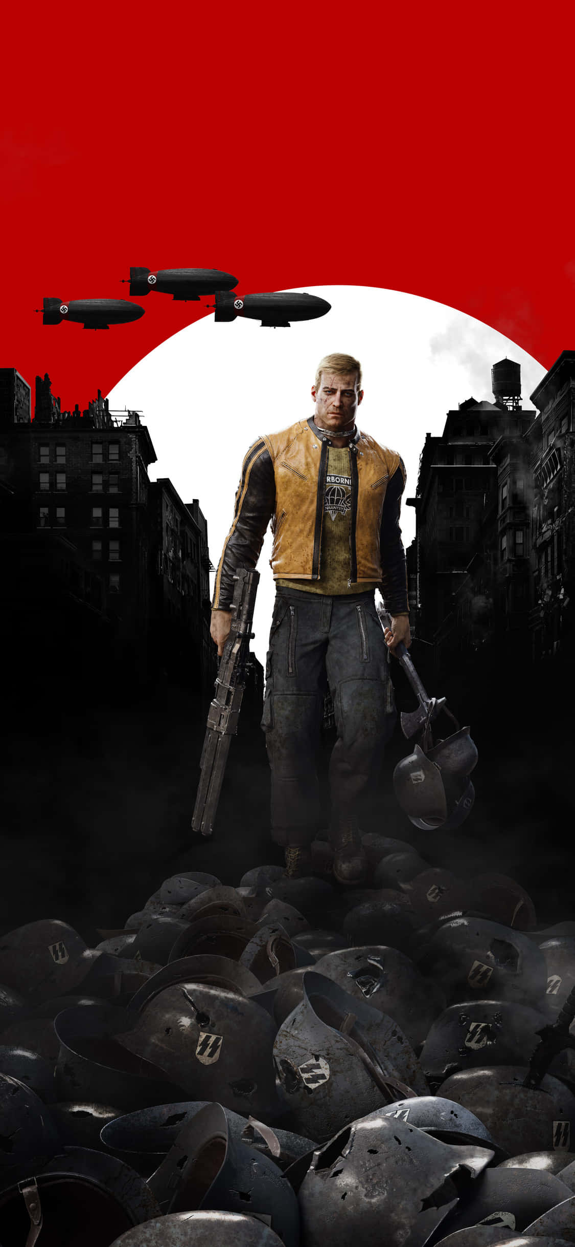 iPhone Xs Wolfenstein II B.J. Blazkowicz Nyuma ya Ushindi Picha ya Ukuta