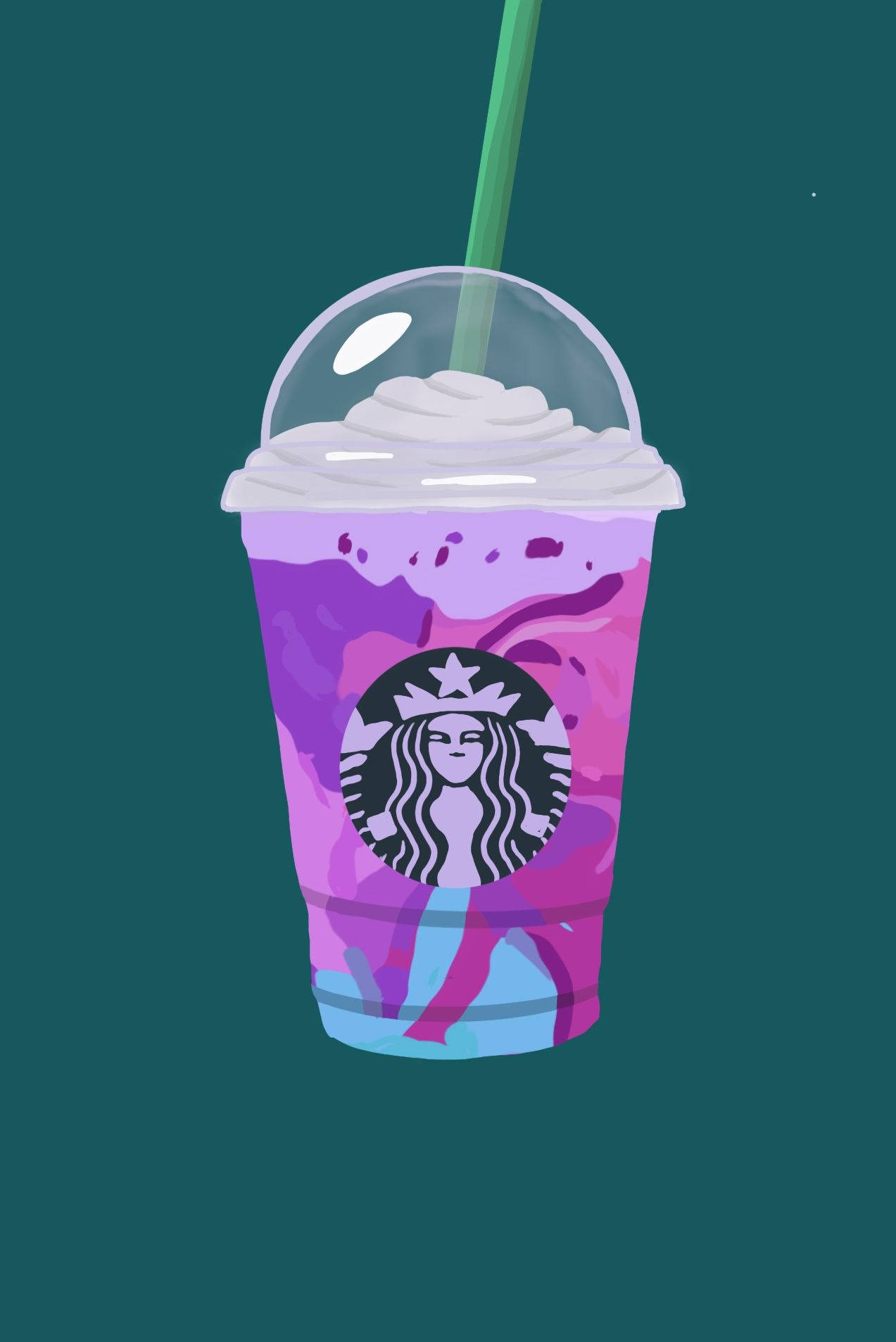 iPhone ya Galaxy Starbucks Picha ya Ukuta