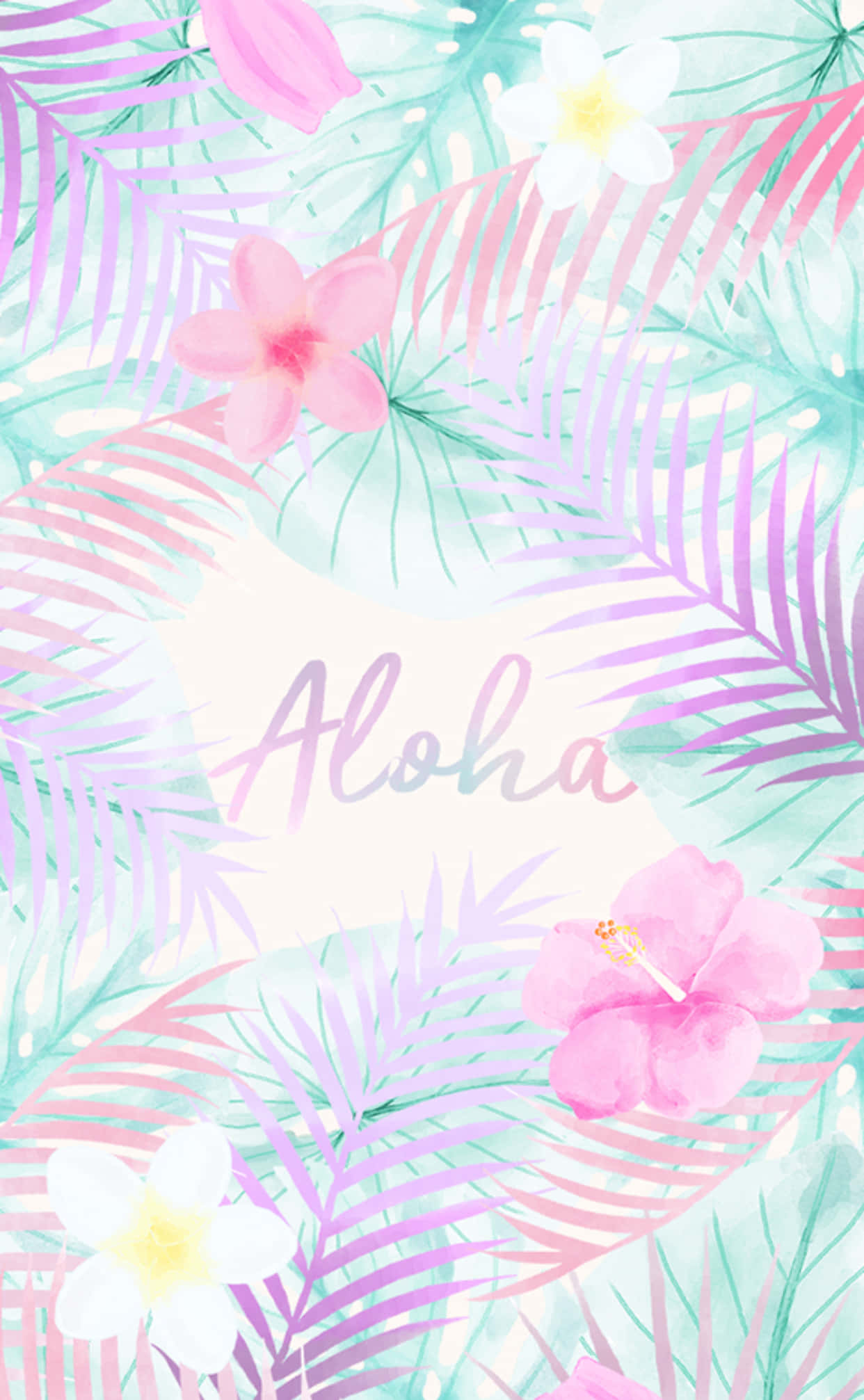 iPhone ya Kupendeza ya Aloha Majira ya Joto Picha ya Ukuta