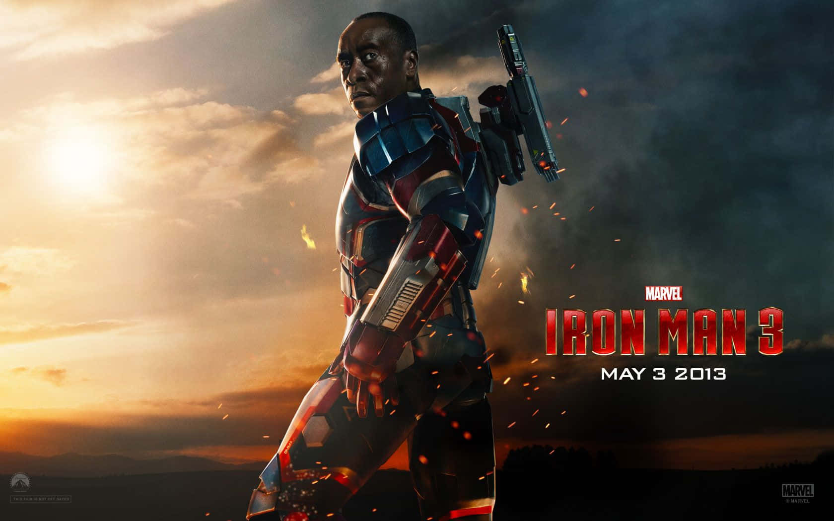 Iron Man 3 Kanali James Rhodes Picha ya Ukuta
