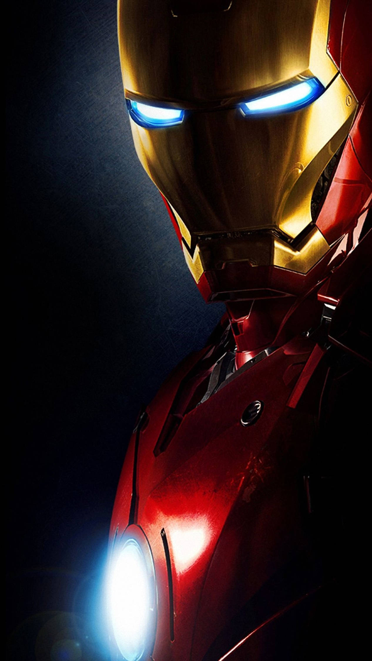 Iron Man 4K Macho Yanayong'aa ya iPhone Picha ya Ukuta