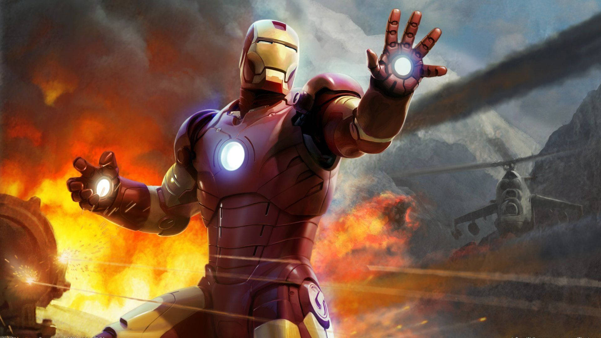 Iron Man Avengers Picha ya Ukuta