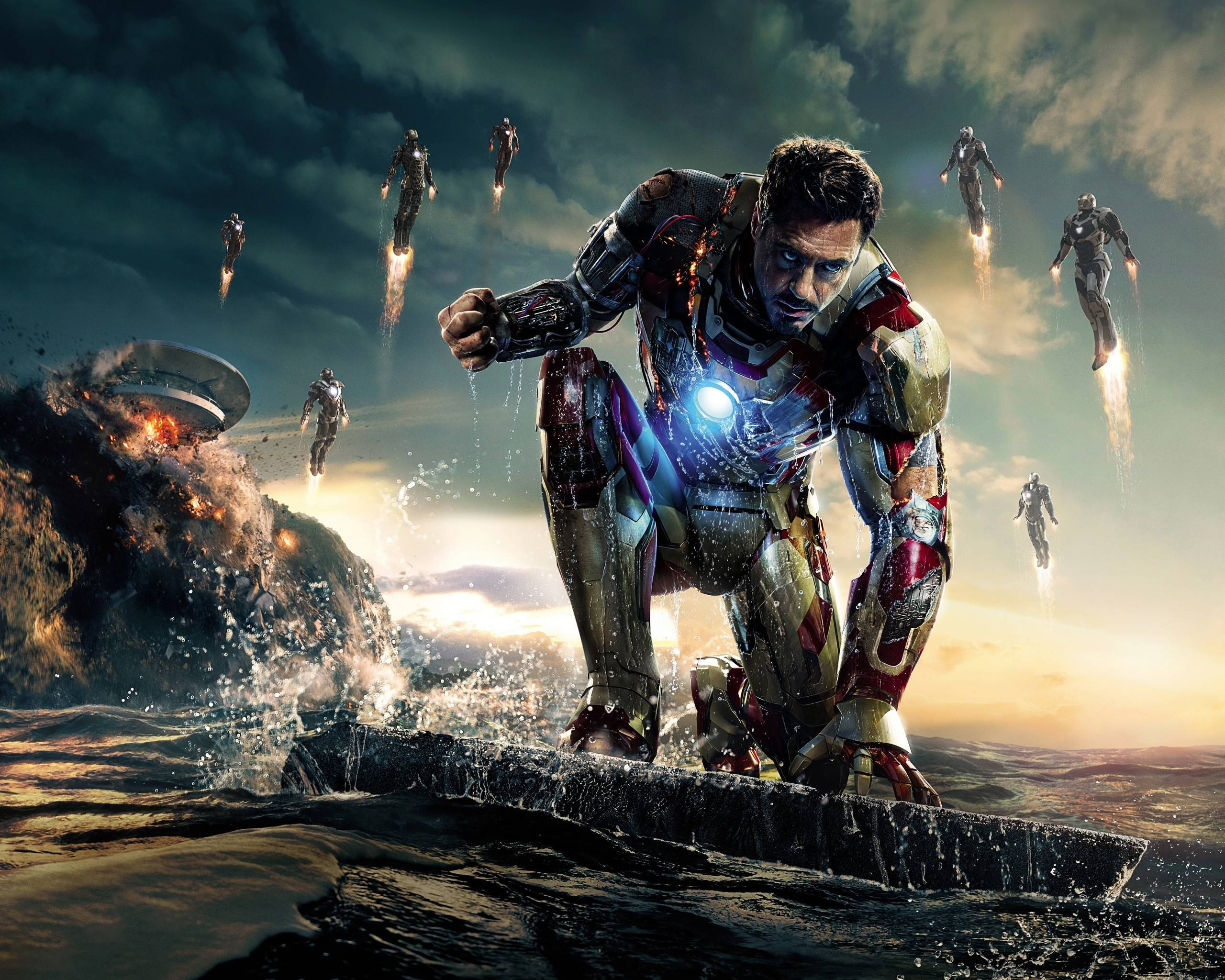 Iron Man Bila Kinyago Picha ya Ukuta