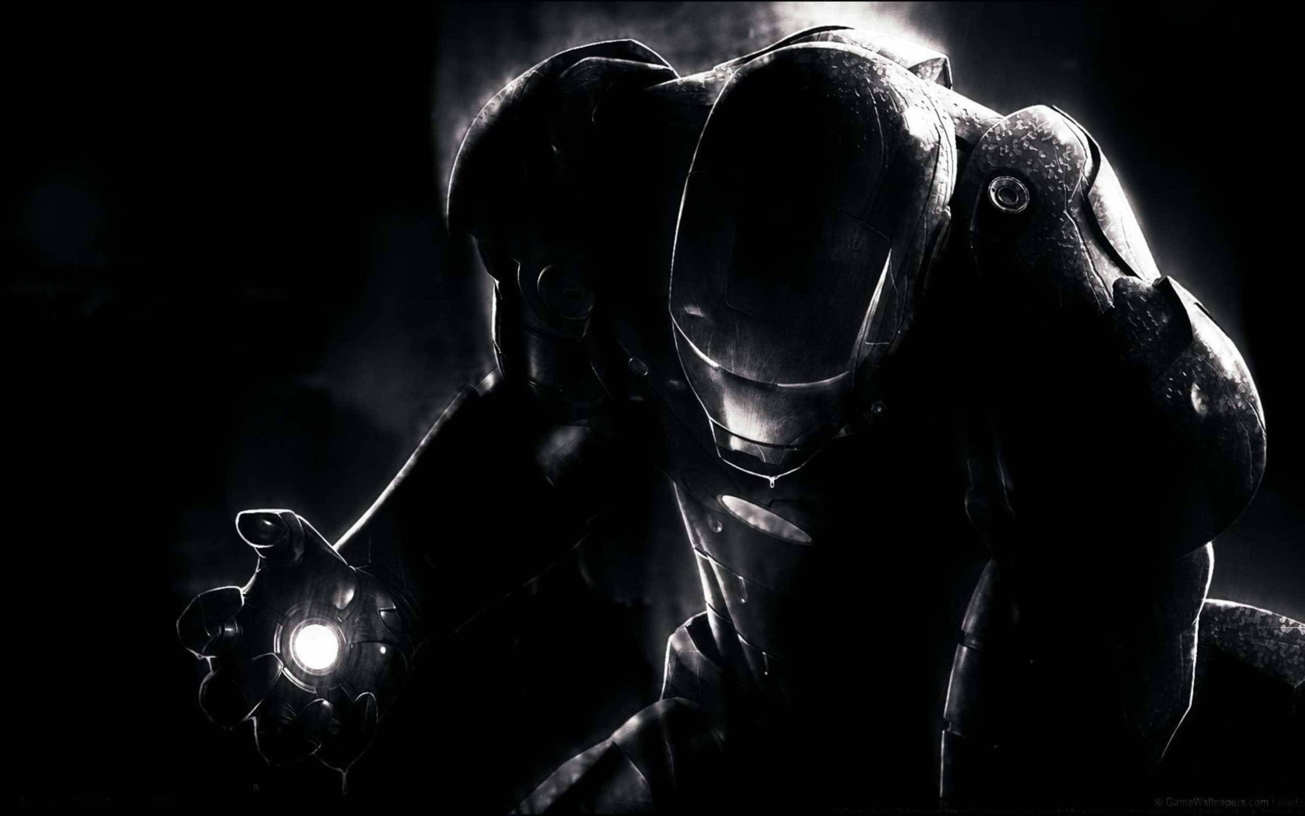 Iron Man Nyeusi Mac Picha ya Ukuta