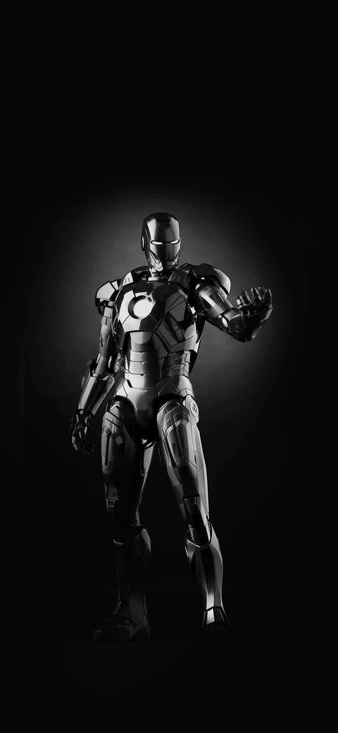 Iron Man Silver iPhone X Picha ya Ukuta