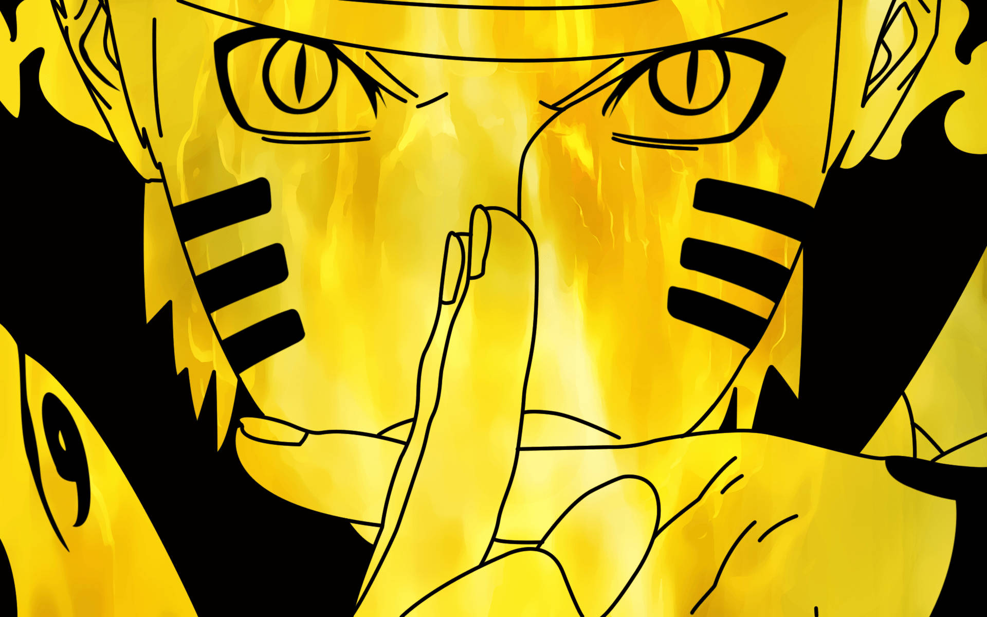 Ishara ya Jutsu ya Naruto Picha ya Ukuta