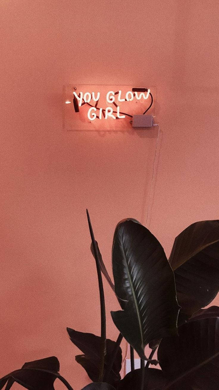 Ishara ya Neon ya Cool For Girls Picha ya Ukuta