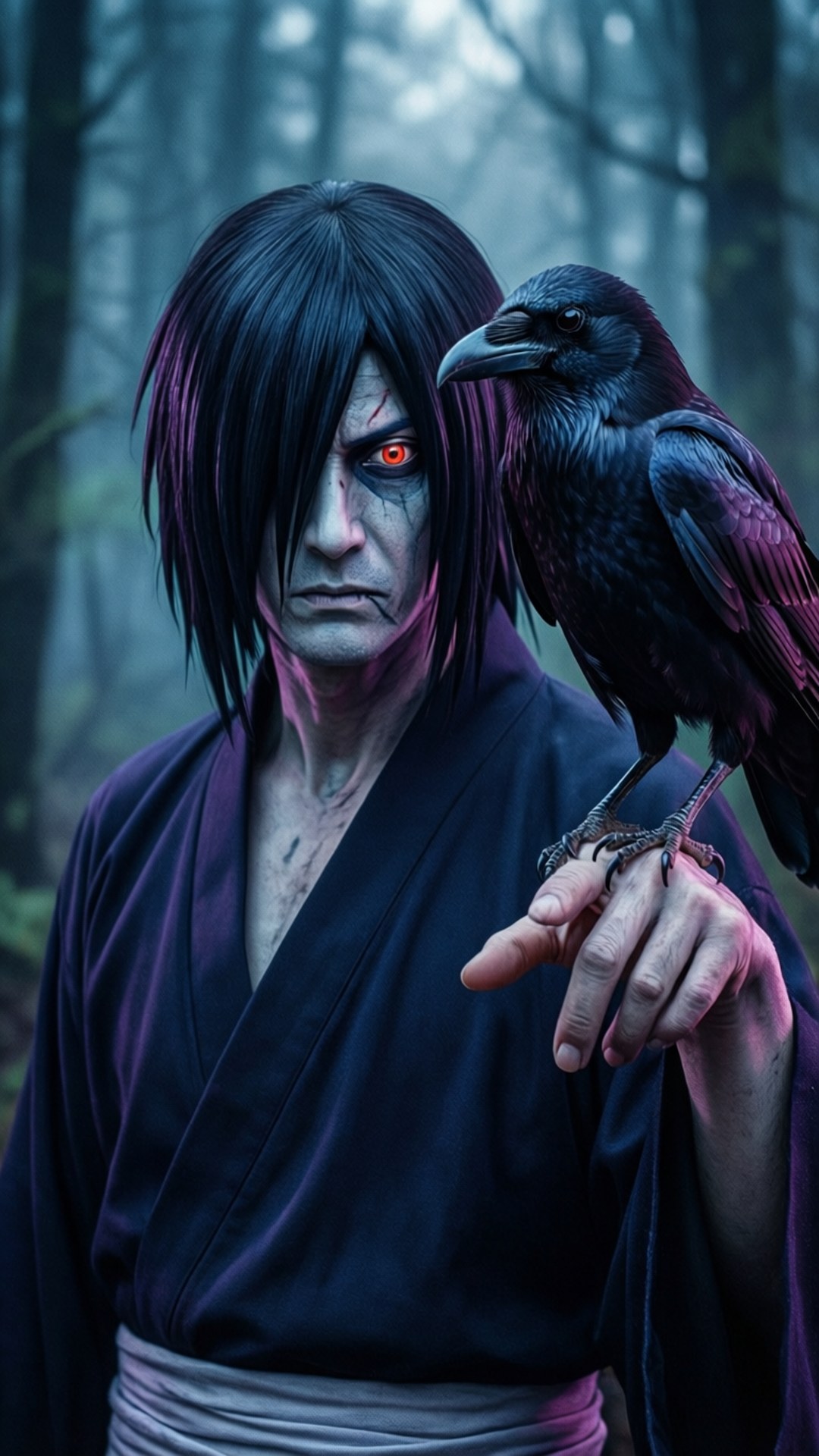Itachi na Kunguru Picha ya Ukuta